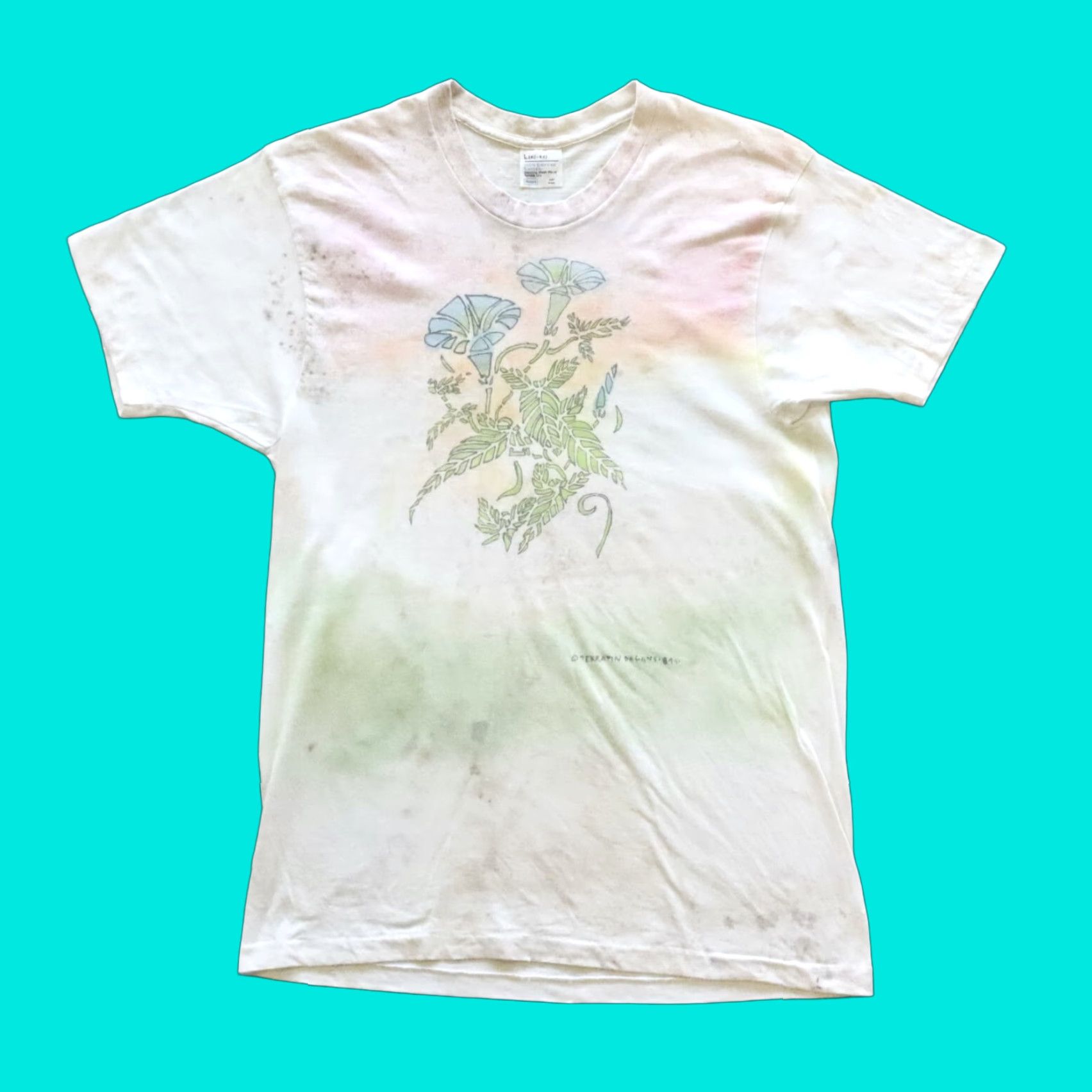Vintage VINTAGE Grateful Dead Tshirt Main Selling Point Tshirt Adult L White 1984 Terrapin Design Mens Size US L / EU 52-54 / 3 - 1 Thumbnail