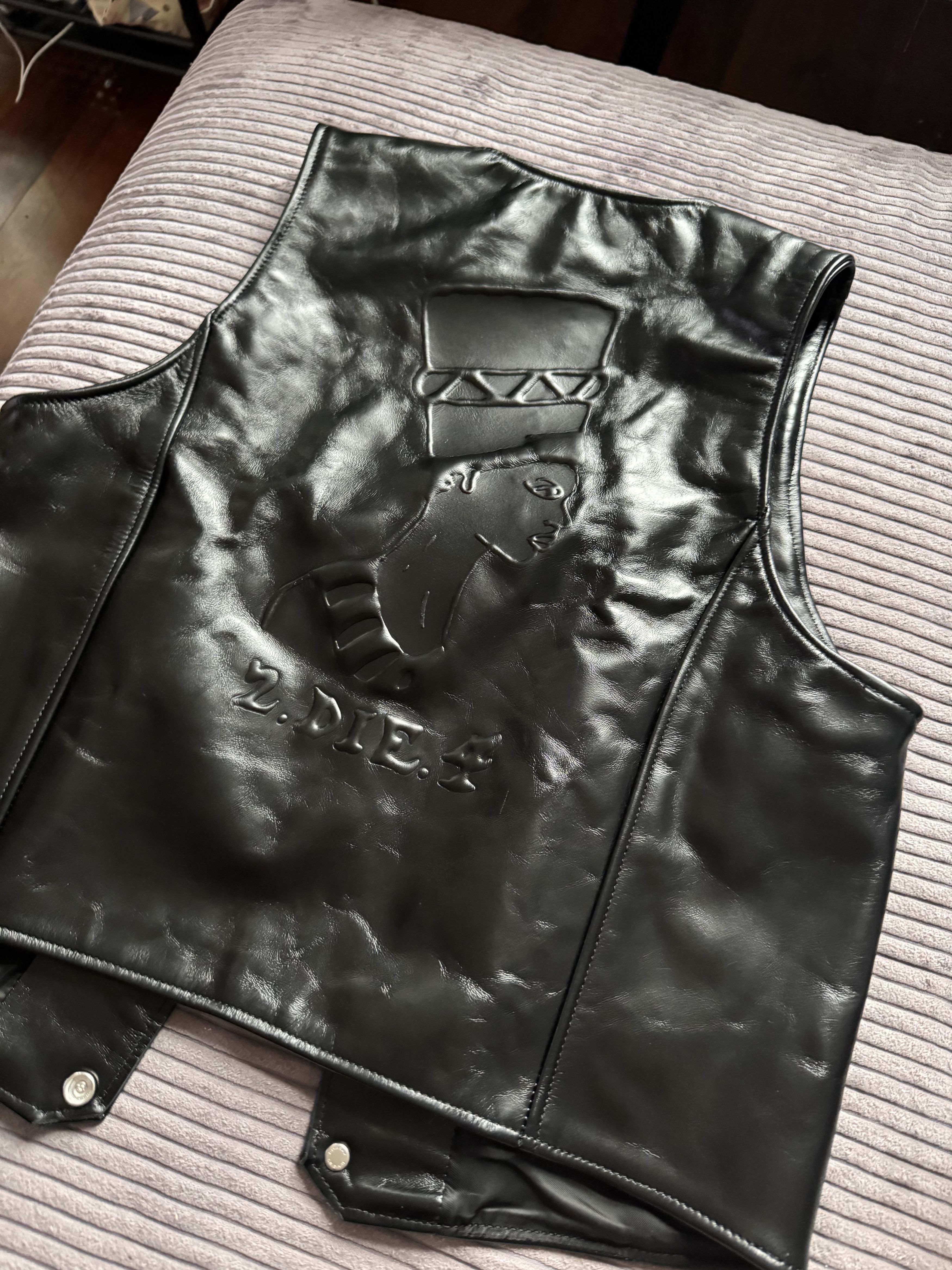 DENIM TEARS Our Legacy x Denim Tears 2Pac Cross Cow Leather Vest Grail S Size US S / EU 44-46 / 1 - 21 Thumbnail
