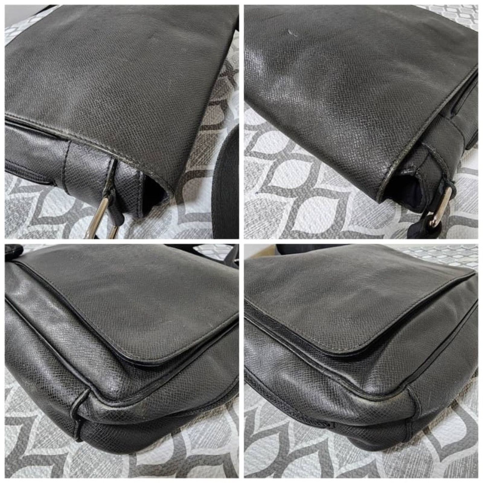 Louis Vuitton Authentic Louis Vuitton Taiga Viktor Messenger Bag Black Size ONE SIZE - 10 Thumbnail