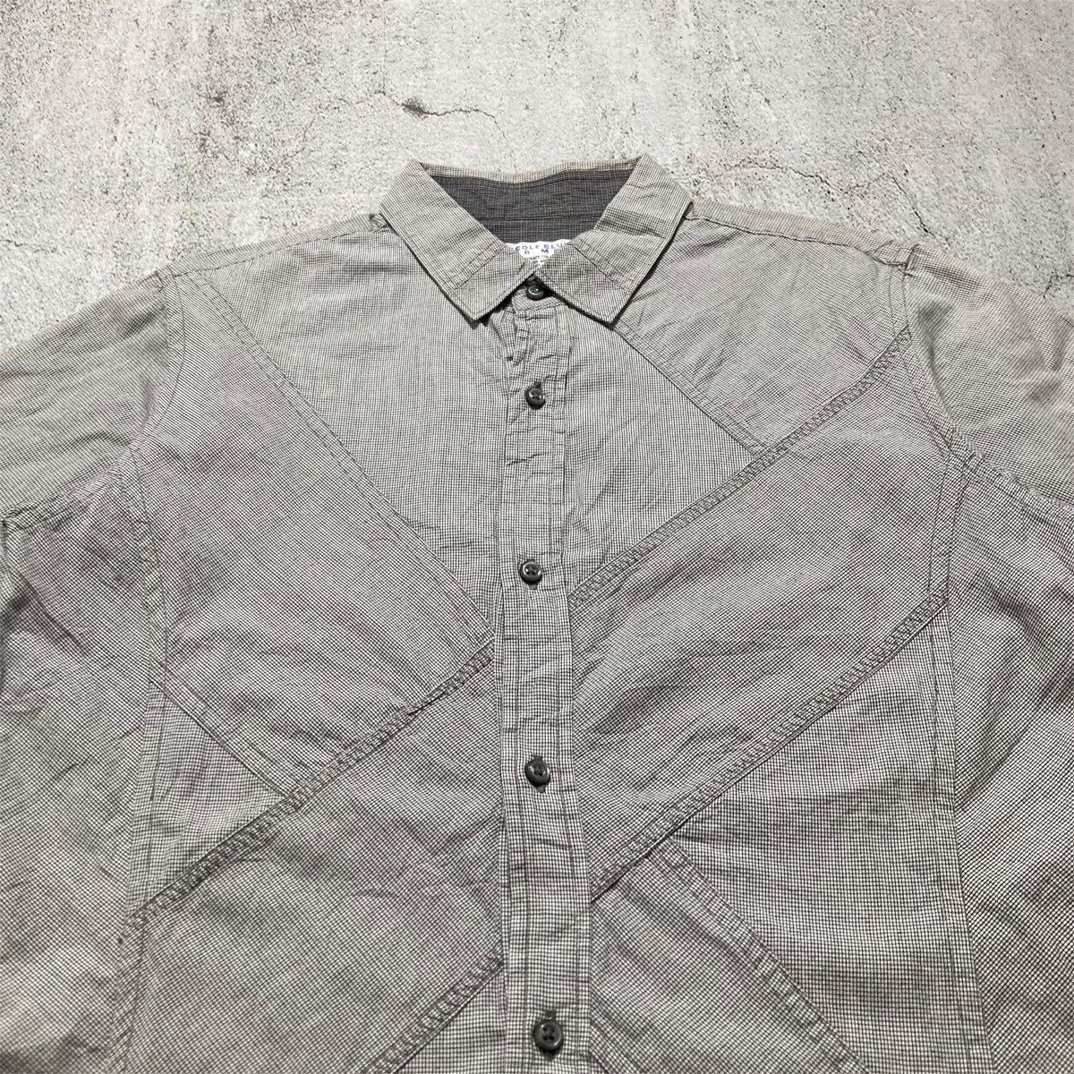 Nicole Club 2000s Nicole Club For Men Asymetric Pattern Button Up Shirt Size US M / EU 48-50 / 2 - 3 Thumbnail