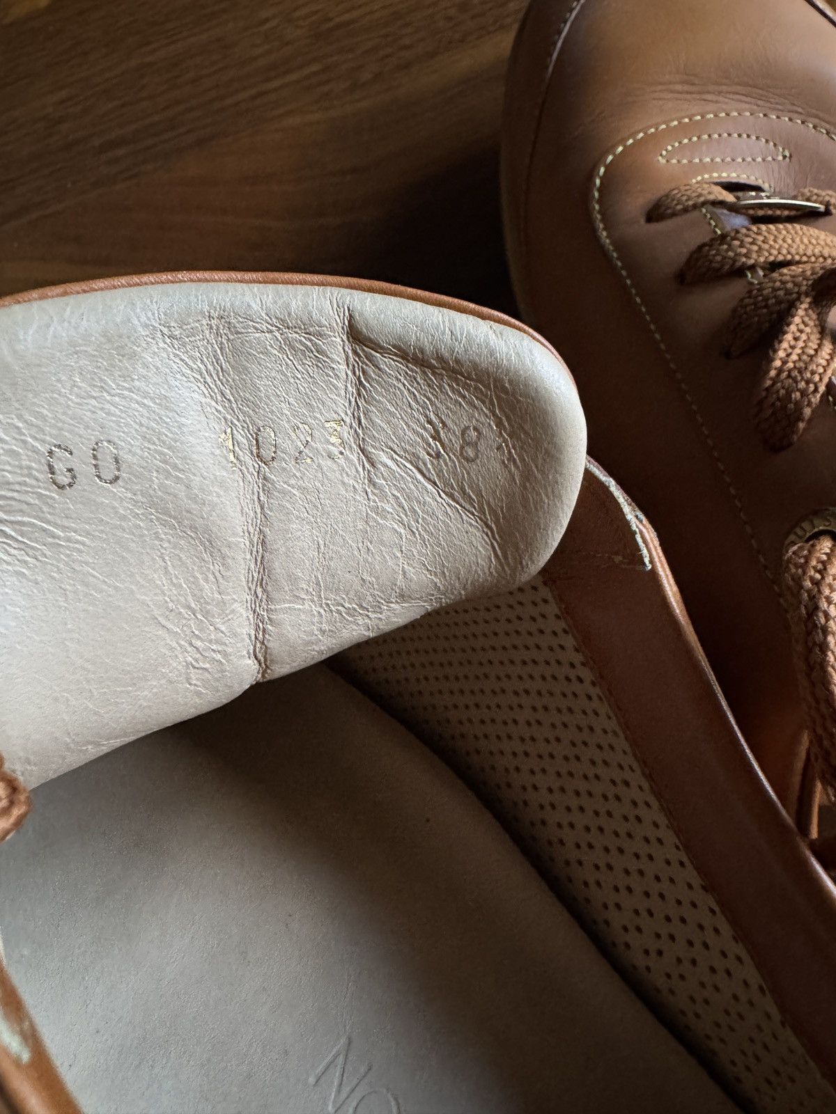 Louis Vuitton Louis Vuitton Cognac Leather Sneakers Size US 8.5 / IT 38.5 - 11 Thumbnail