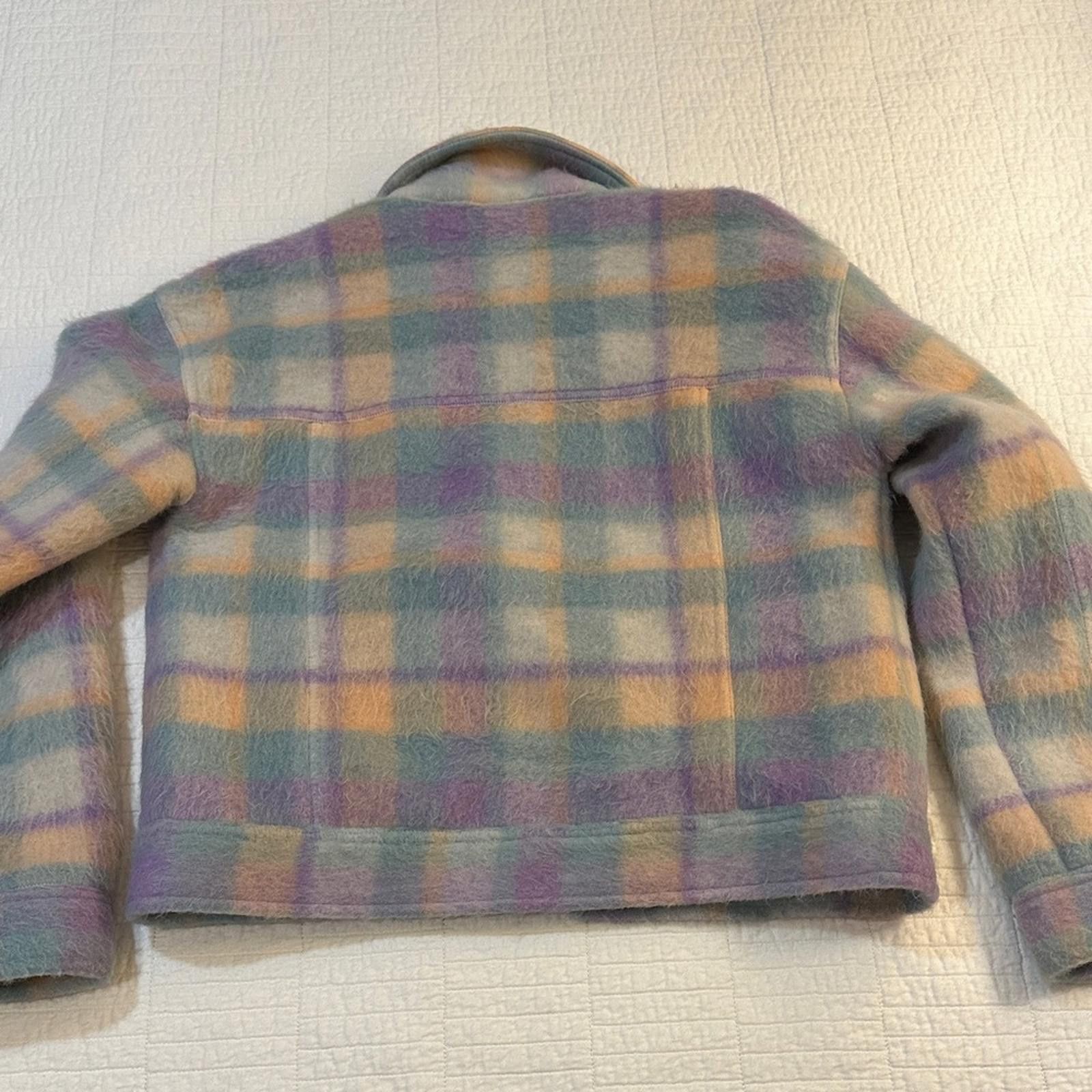 Other Saltwater LUXE Wool NWOT small Plaid Teddy Jacket $196 Size S / US 4 / IT 40 - 5 Thumbnail