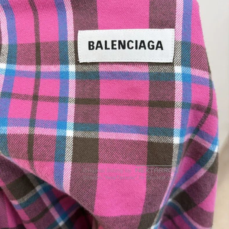 Balenciaga Balenciaga Pink Tartan Jacket Size XS / US 0-2 / IT 36-38 - 4 Thumbnail