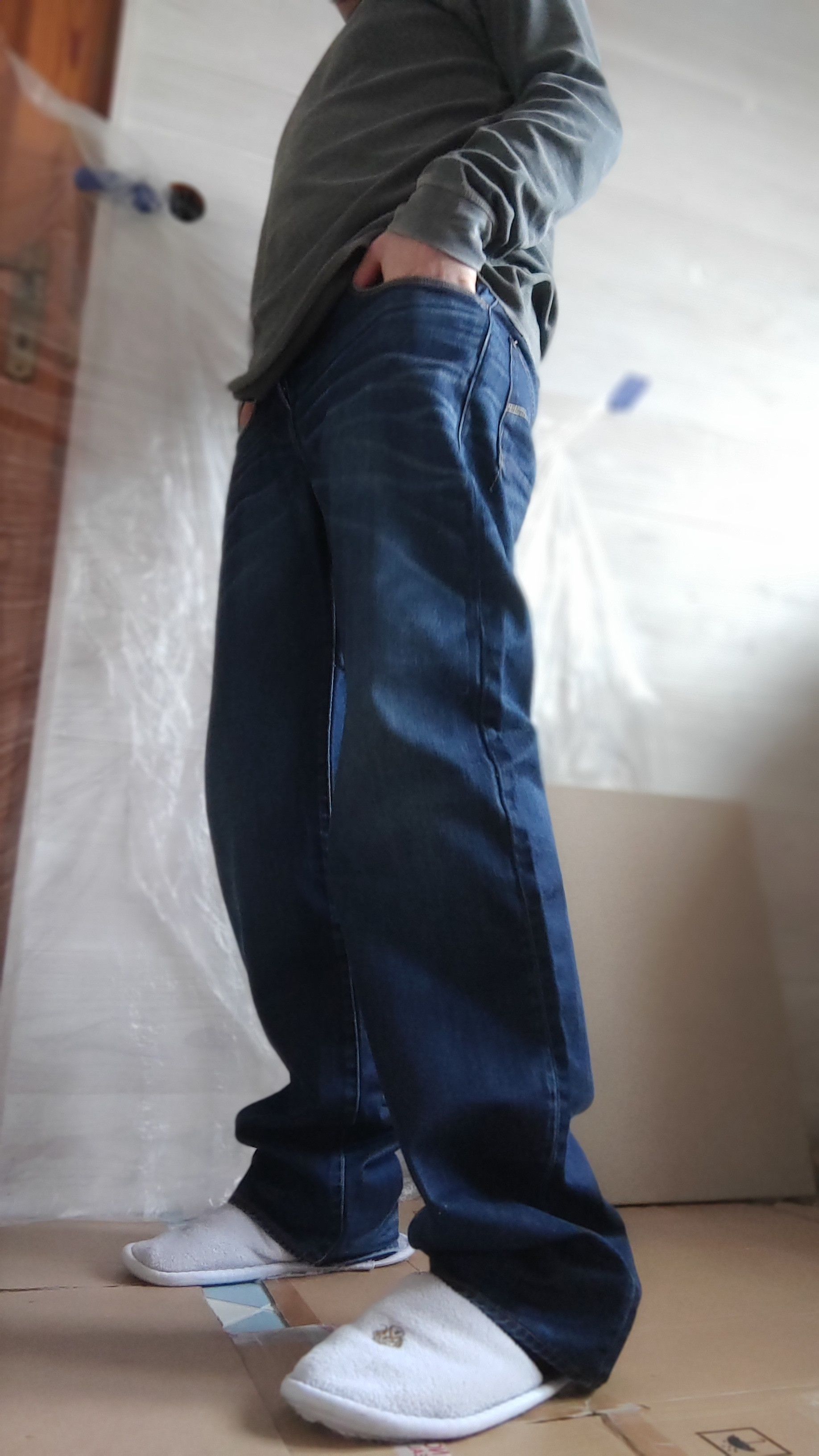 G-Star Flared Raw Denim Stacked Pants Skinny Baggy Alt Neo Goth 31 Size US 31 - 7 Thumbnail