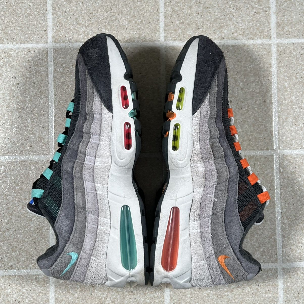 Nike Nike Air Max 95 Big Bubble PRM Greedy Size 11.5 Multi Color Size US 11.5 / EU 44-45 - 7 Thumbnail