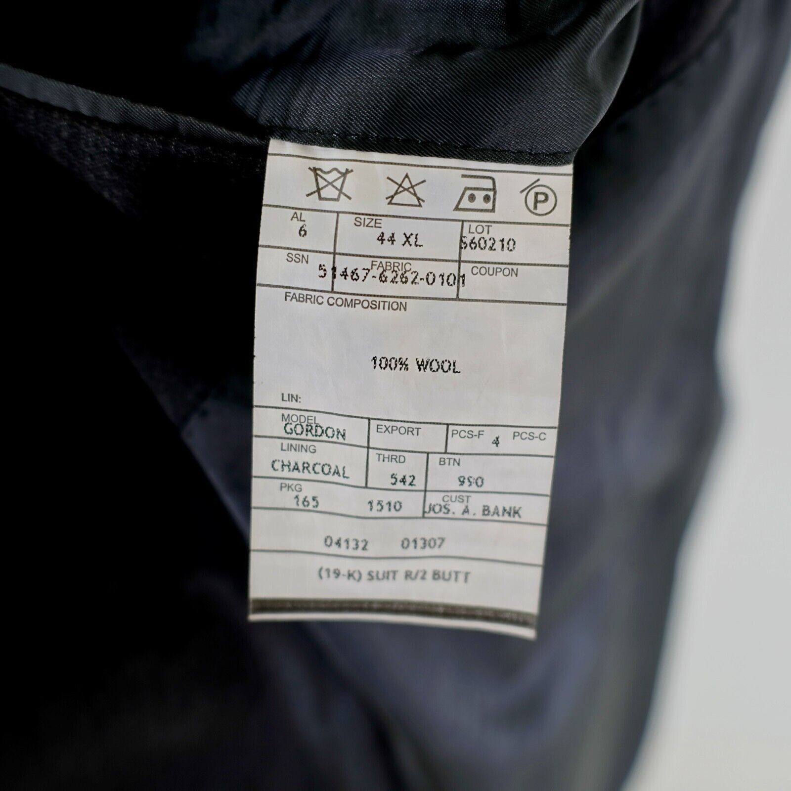 Jos. A. Bank Jos A Bank Signature 42L / Slim 44L Gray Wool Suit Jacket 2 Size 42L - 9 Thumbnail