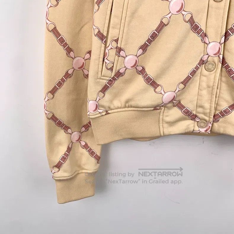 Hermes Hermes Ginger Yellow Striped Check Cotton Crewneck Long Sl Size XS / US 0-2 / IT 36-38 - 4 Thumbnail