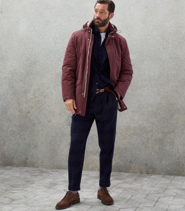 Brunello Cucinelli 0924 Woven Jacket Wool in Blue Size US L / EU 52-54 / 3 - 4 Thumbnail