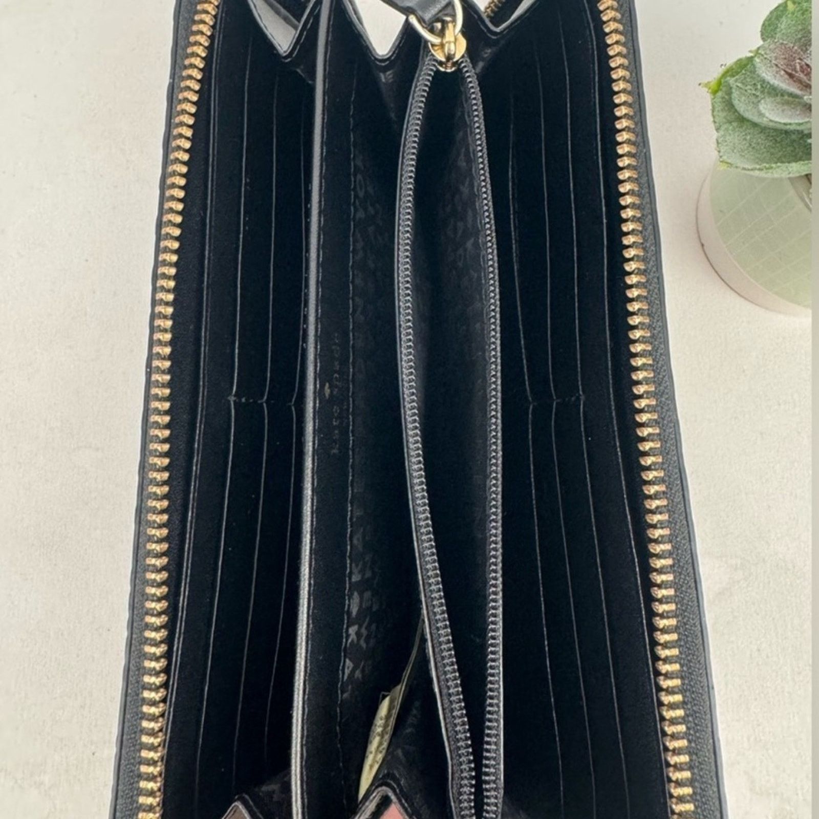 Kate Spade Kate Spade Black Zip Around Wallet Size ONE SIZE - 7 Thumbnail