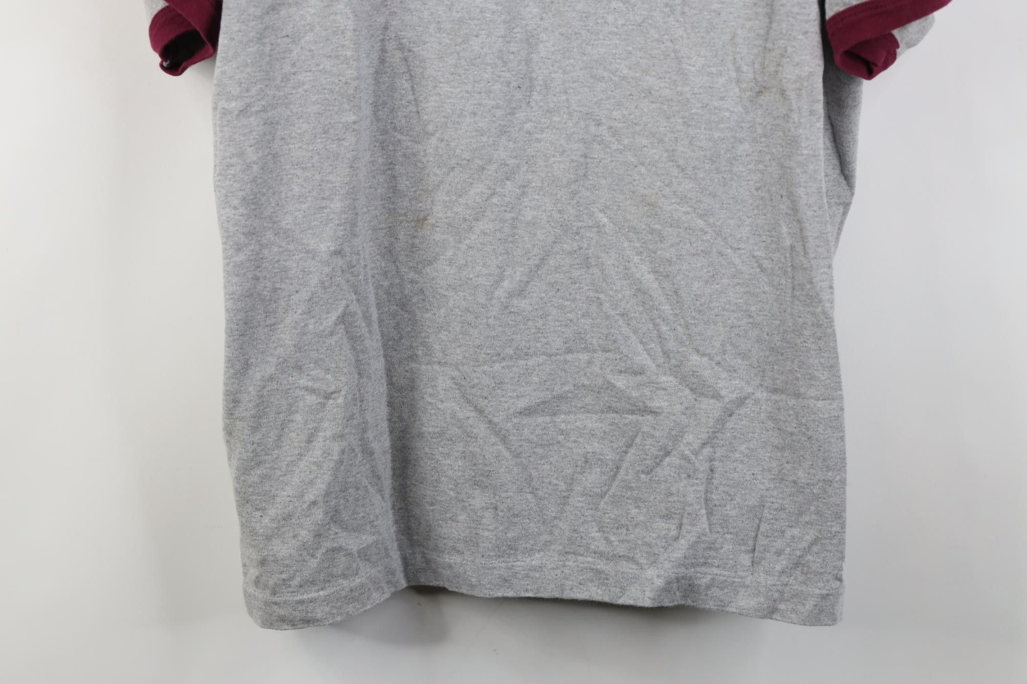 Vintage Vintage Y2K 2000 Maroon Barenaked Ladies Band Ringer T-Shirt Size US XL / EU 56 / 4 - 3 Thumbnail