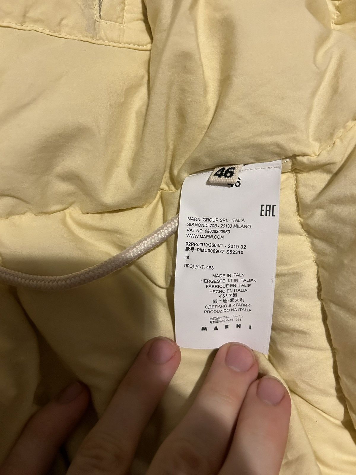 Marni FW 19, Down Coat - Shearling Hood Size US M / EU 48-50 / 2 - 9 Thumbnail
