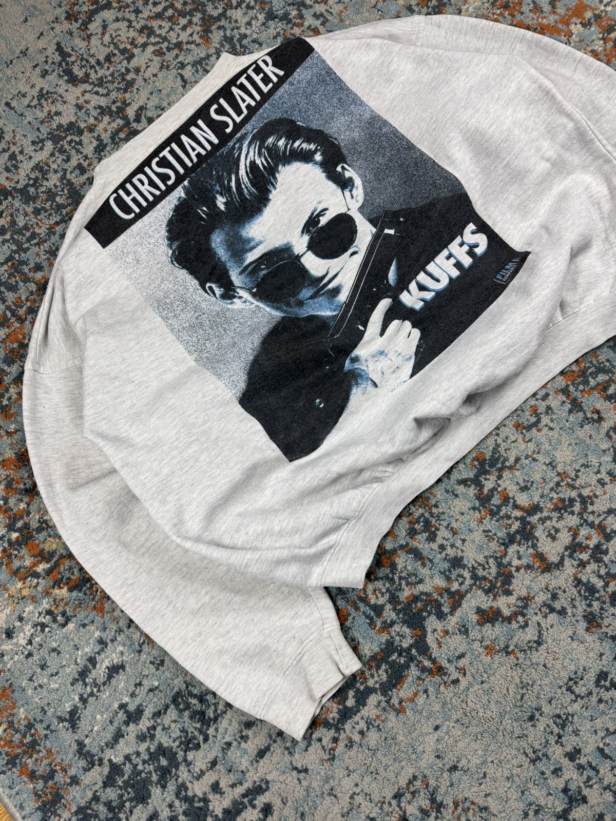 Vintage Rare Vintage 1992 Kuffs movie Christian Slater sweatshirt Size US XL / EU 56 / 4 - 3 Thumbnail