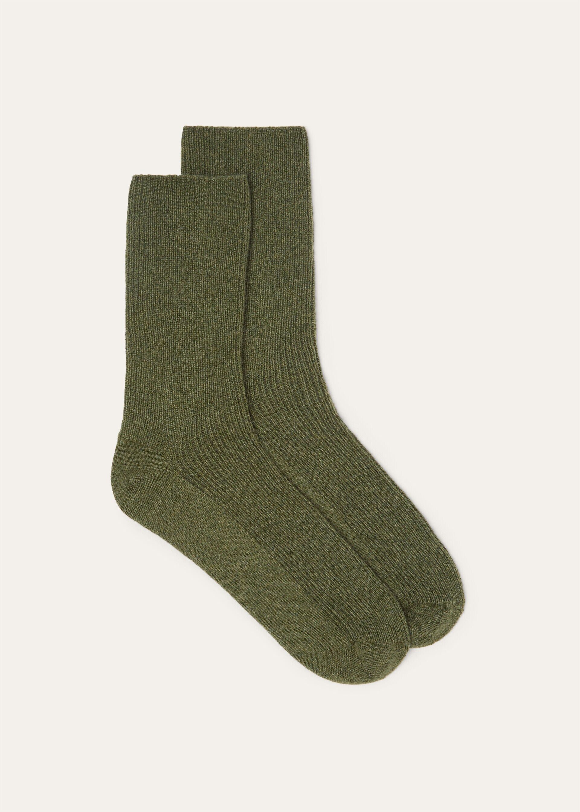 Loro Piana os11x0426 FAQ4207 Size: OS / Socks in Forest Shade Melange Size ONE SIZE - 1 Thumbnail