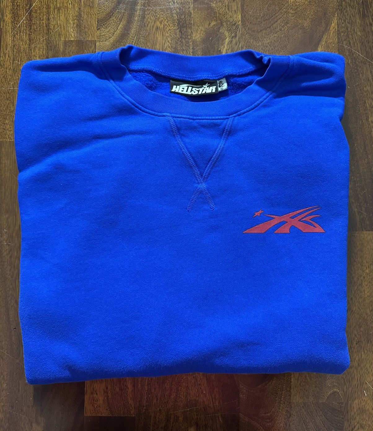 HELLSTAR Hellstar Blue Sports Crewneck Size US XL / EU 56 / 4 - 2 Thumbnail