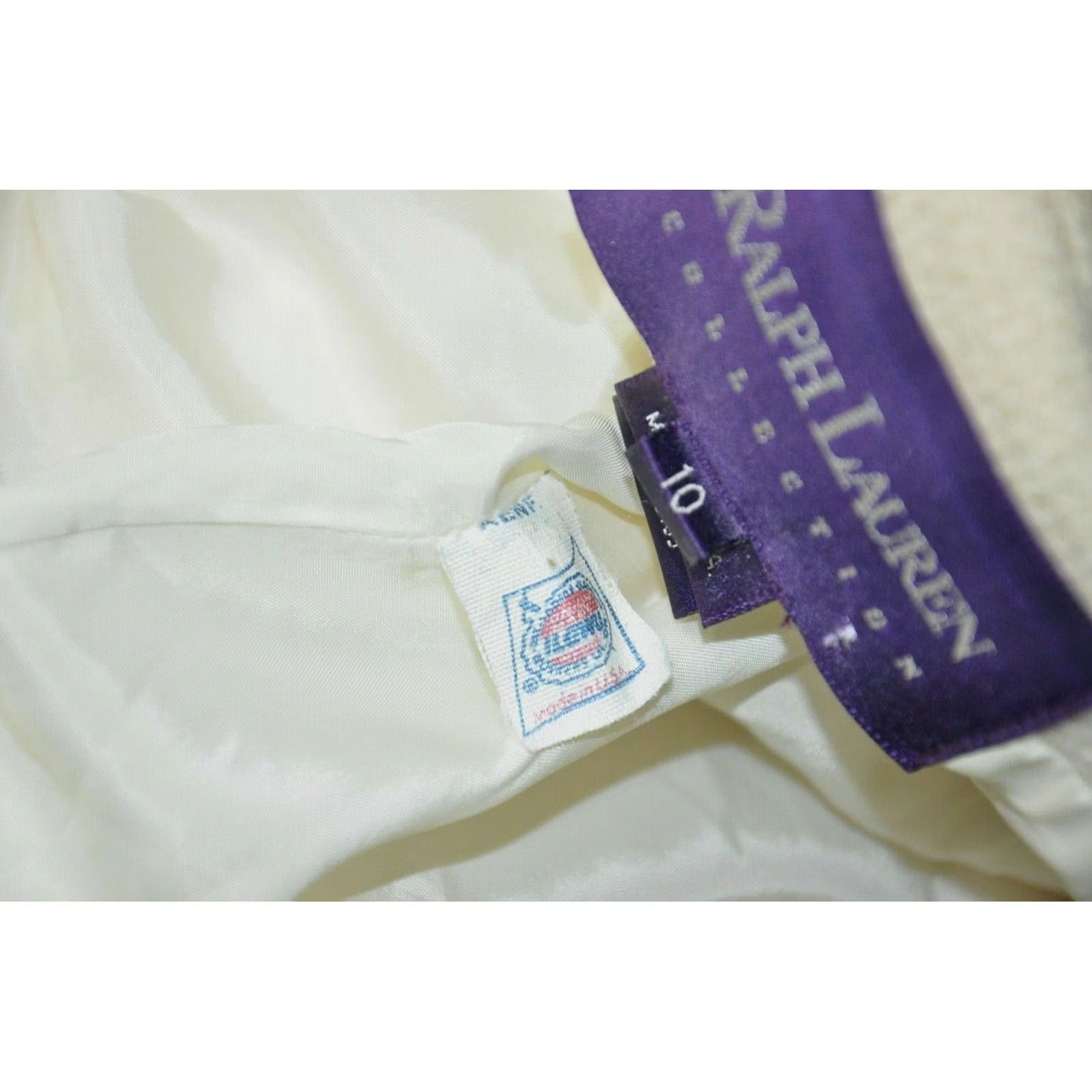 Ralph Lauren Purple Label Ralph Lauren Purple Label Blazer Women's Beige Wool Size 10 Size L / US 10 / IT 46 - 6 Thumbnail
