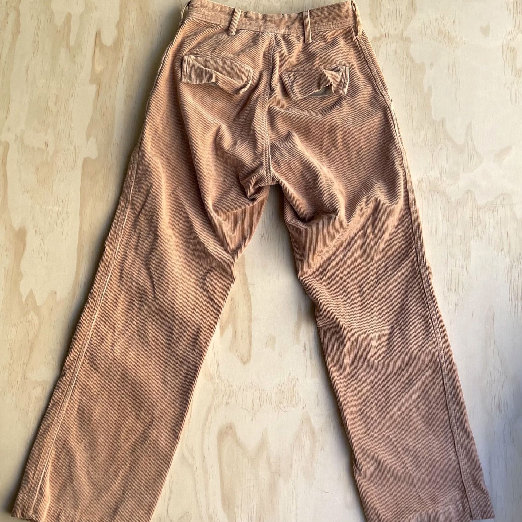 Vintage J Galt Pants Womens Small Beige Corduroy Cropped Straight Leg Pockets Casual Size 28" / US 6 / IT 42 - 4 Thumbnail