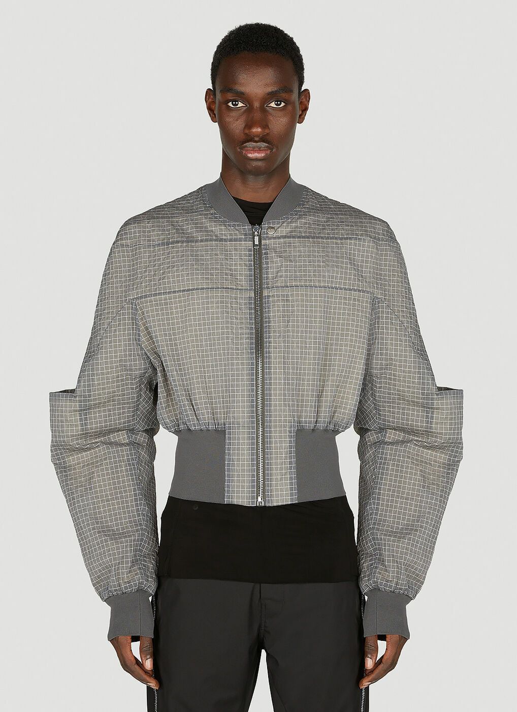 Rick Owens o1y0325 Bomber Jacket in Grey Size US S / EU 44-46 / 1 - 1 Thumbnail