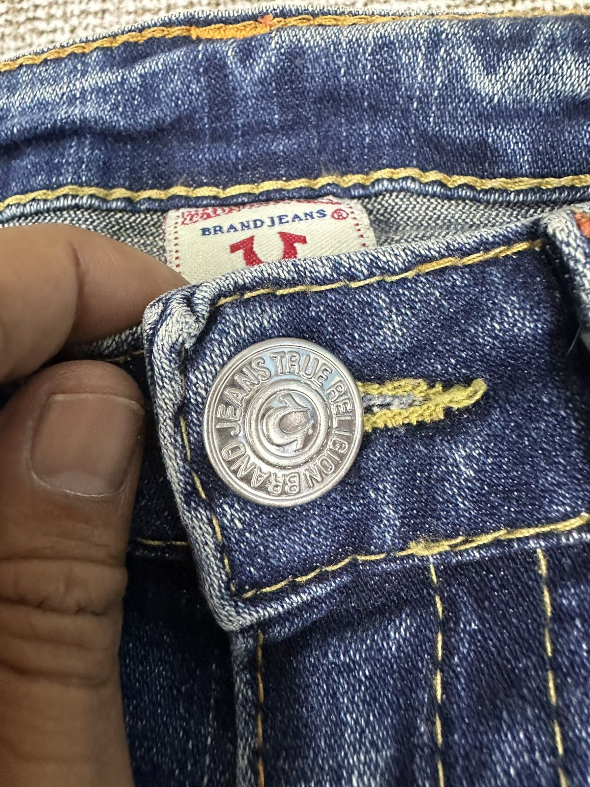 True Religion Y2K True Religion "Joey" Flare Usa Denim 27x32 D739 Size 27" / US 4 / IT 40 - 10 Thumbnail