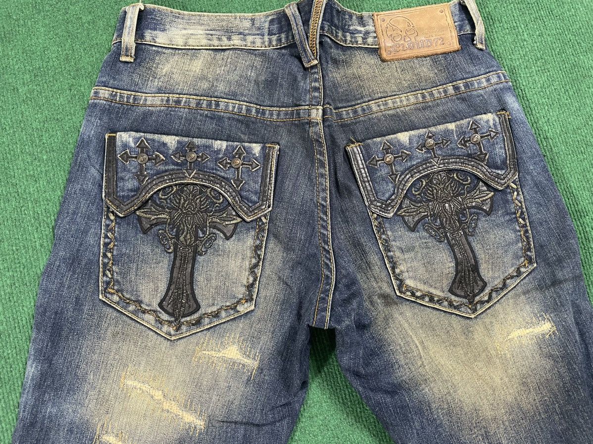 If Six Was Nine Distressed Cloud 72 Arts Jeans Size US 34 / EU 50 - 9 Thumbnail