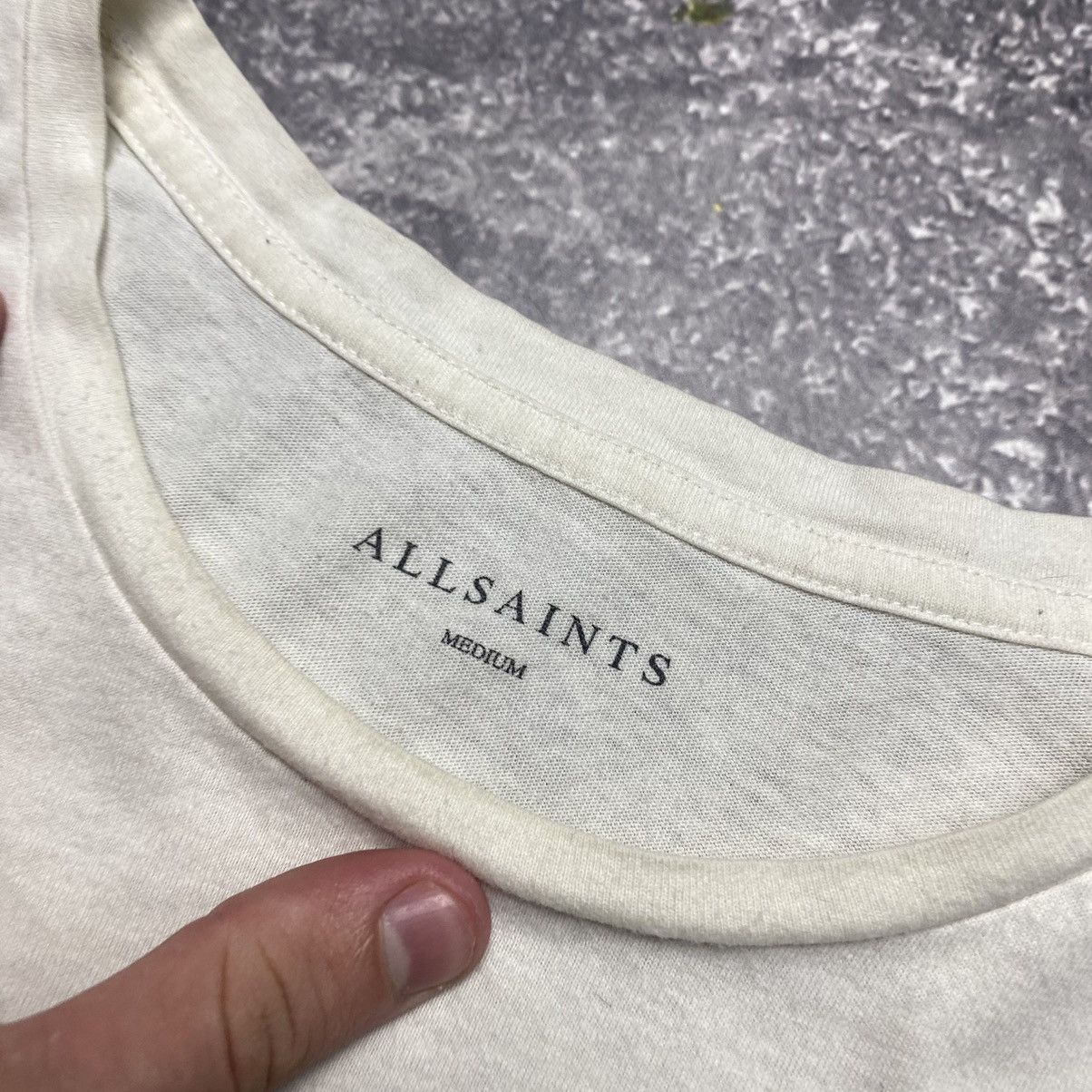 Allsaints Designer All Saints Big logo The Nowhere times y2k tee Size US M / EU 48-50 / 2 - 4 Thumbnail