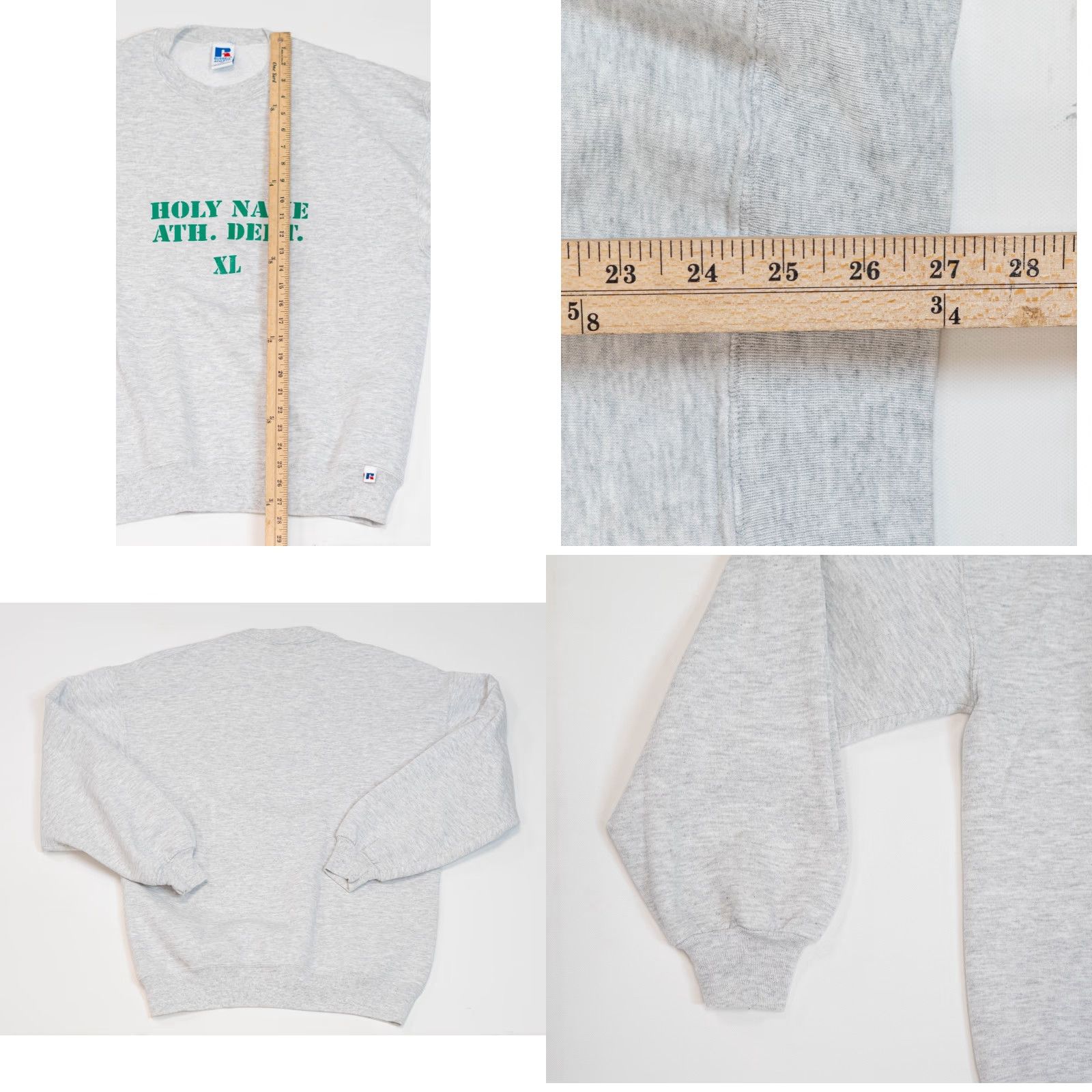 Russell Athletic VINTAGE Russell Athletic Sweatshirt XL Unisex Adults Gray 90s Jesus Crewneck Graphic Print Size US XL / EU 56 / 4 - 8 Thumbnail
