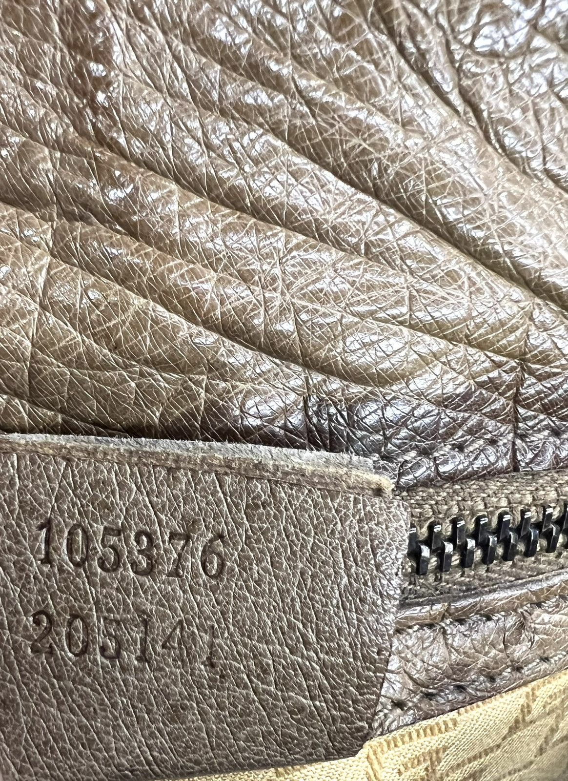 Gucci Gucci Tan Ostrich Leather Medium Shoulder Bag - Tom Ford Era Size ONE SIZE - 3 Thumbnail
