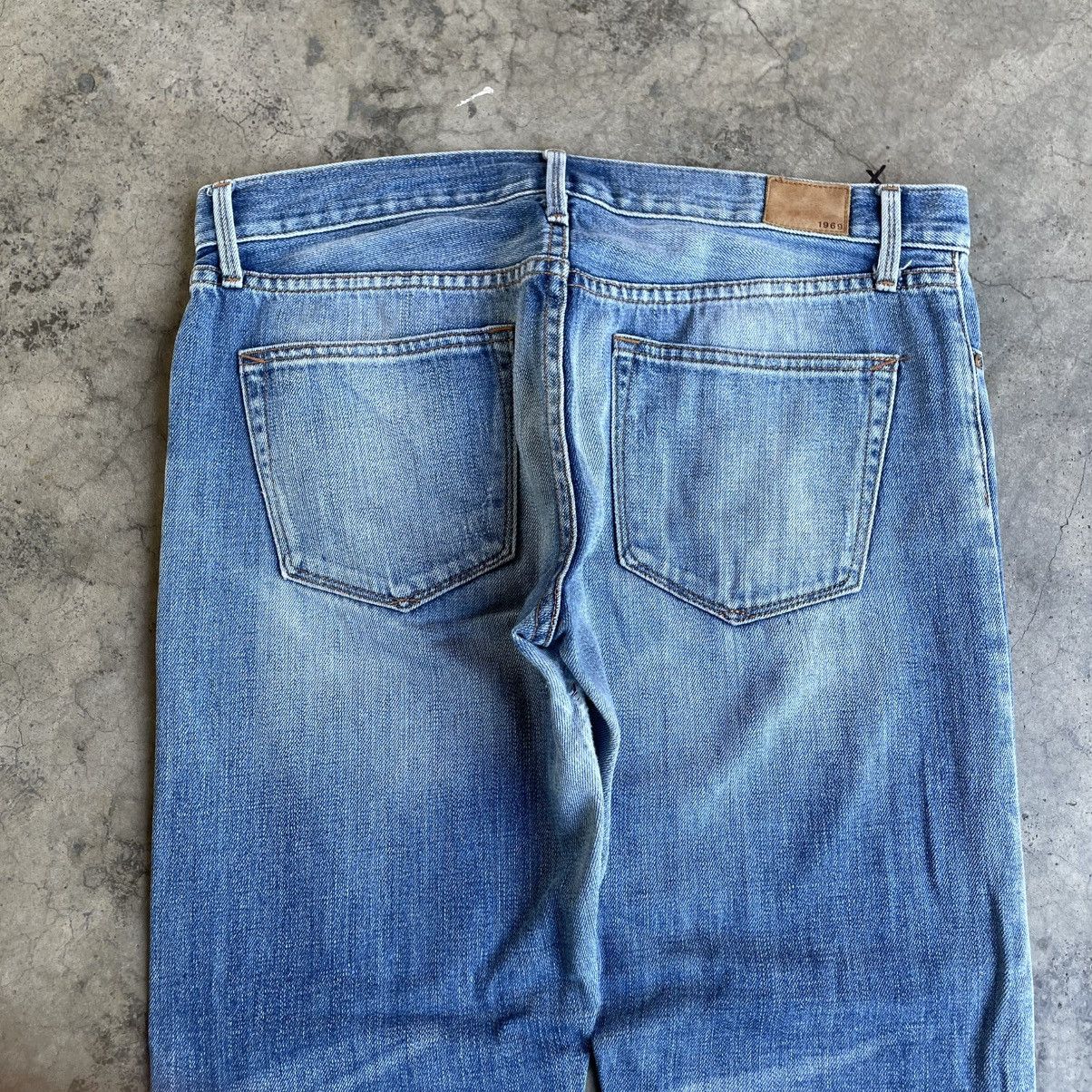 Gap 🔥🇯🇵Vintage Gap Stoned Washed Distress Selvedge Denim Jeans Size US 34 / EU 50 - 5 Thumbnail