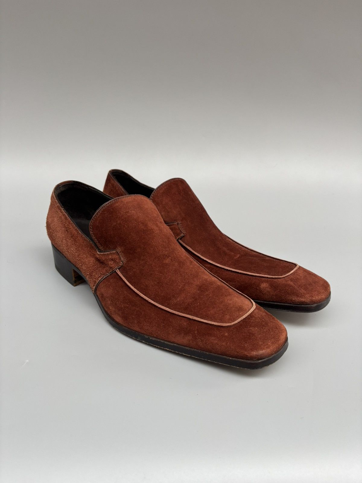 Yves Saint Laurent Yves Saint Laurent- Rive Gauche Tom Ford Era- Suede Loafers Size US 9 / EU 42 - 2 Thumbnail