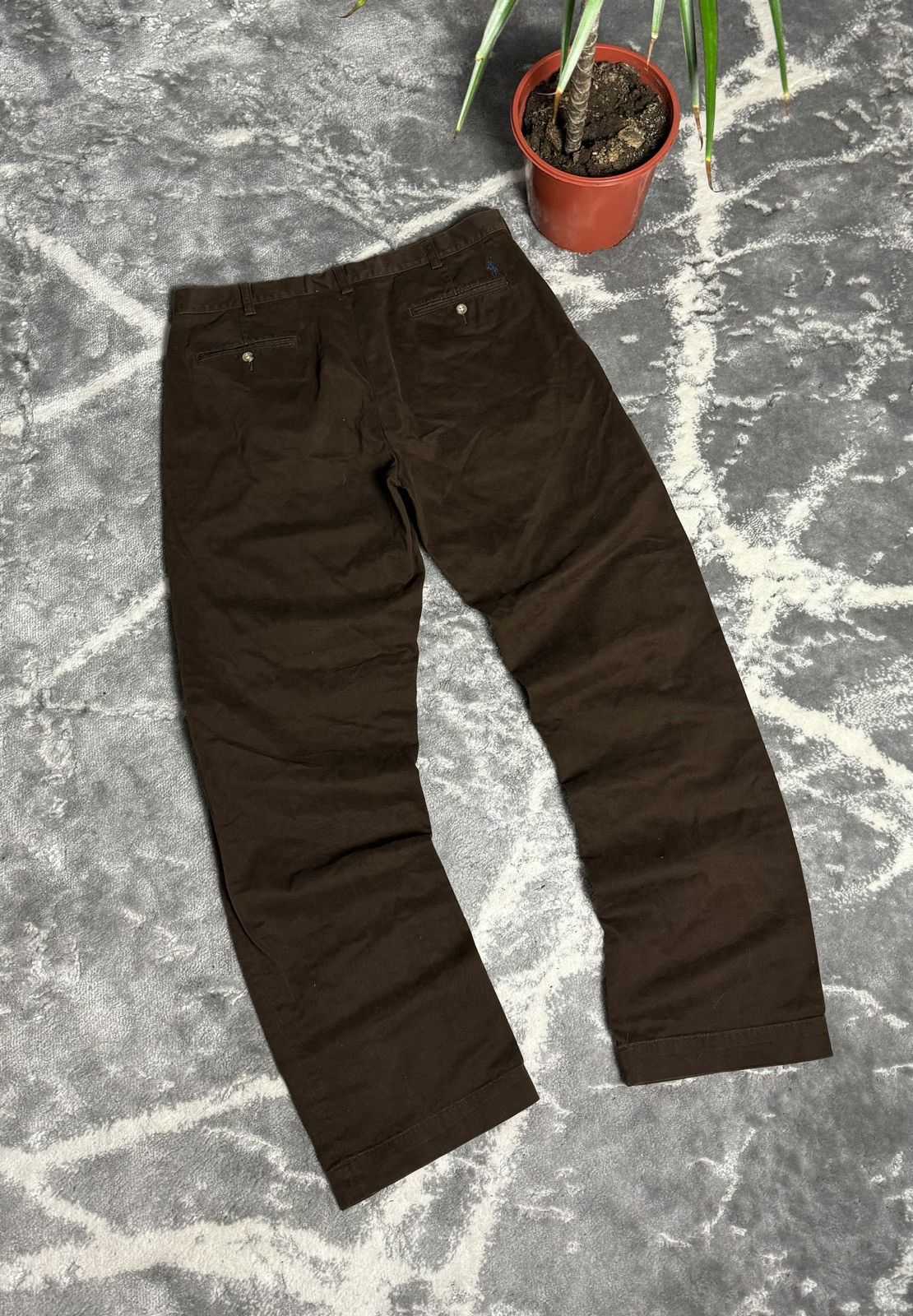 90s Ralph Lauren Polo Vintage Brown Baggy Pants