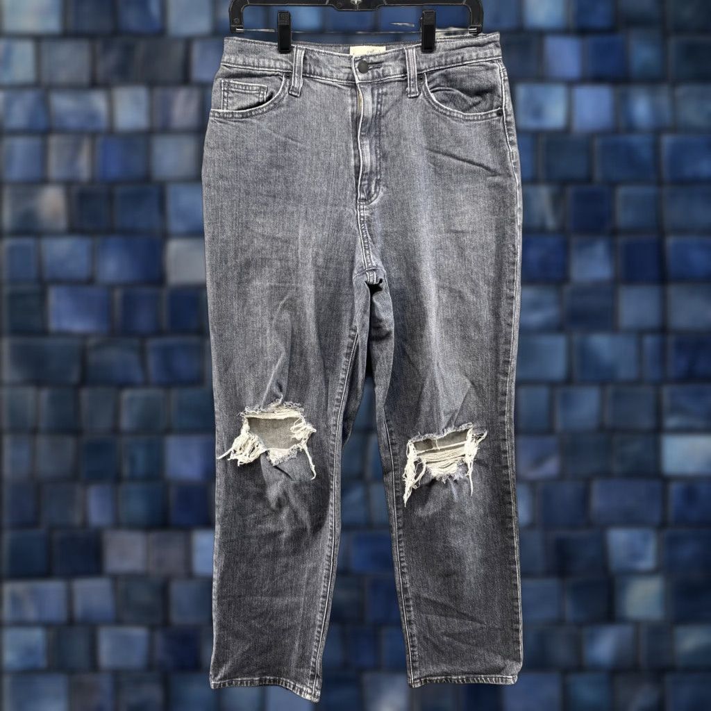Vintage VINTAGE Universal Thread Goods Co. Distressed Women’s Straight Jeans Size 10 gray 90s Womens Size 32" / US 10 / IT 46 - 1 Thumbnail