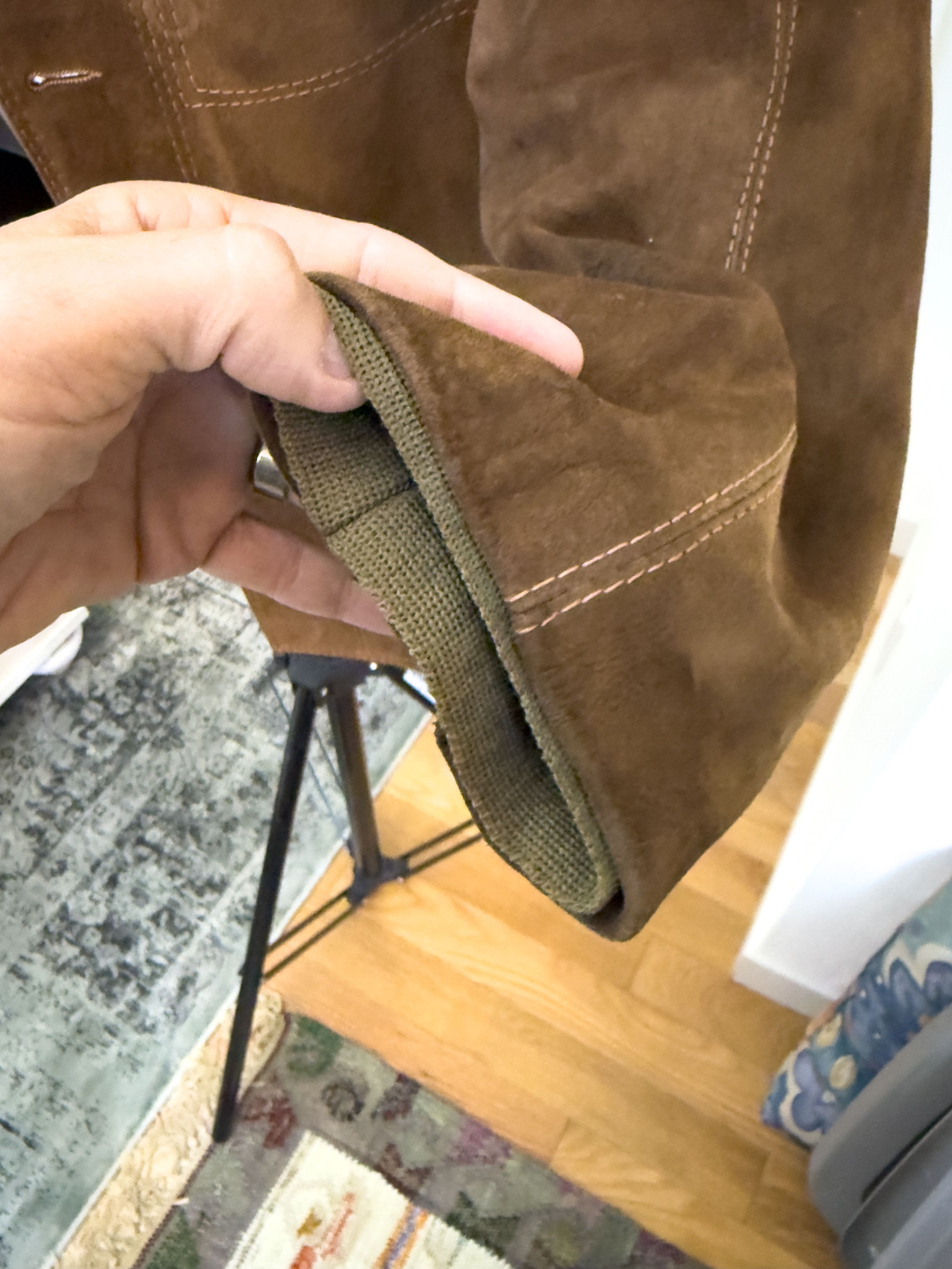 Other Vintage Brown Suede Leather Field Jacket Italy Sourced Size US M / EU 48-50 / 2 - 4 Thumbnail