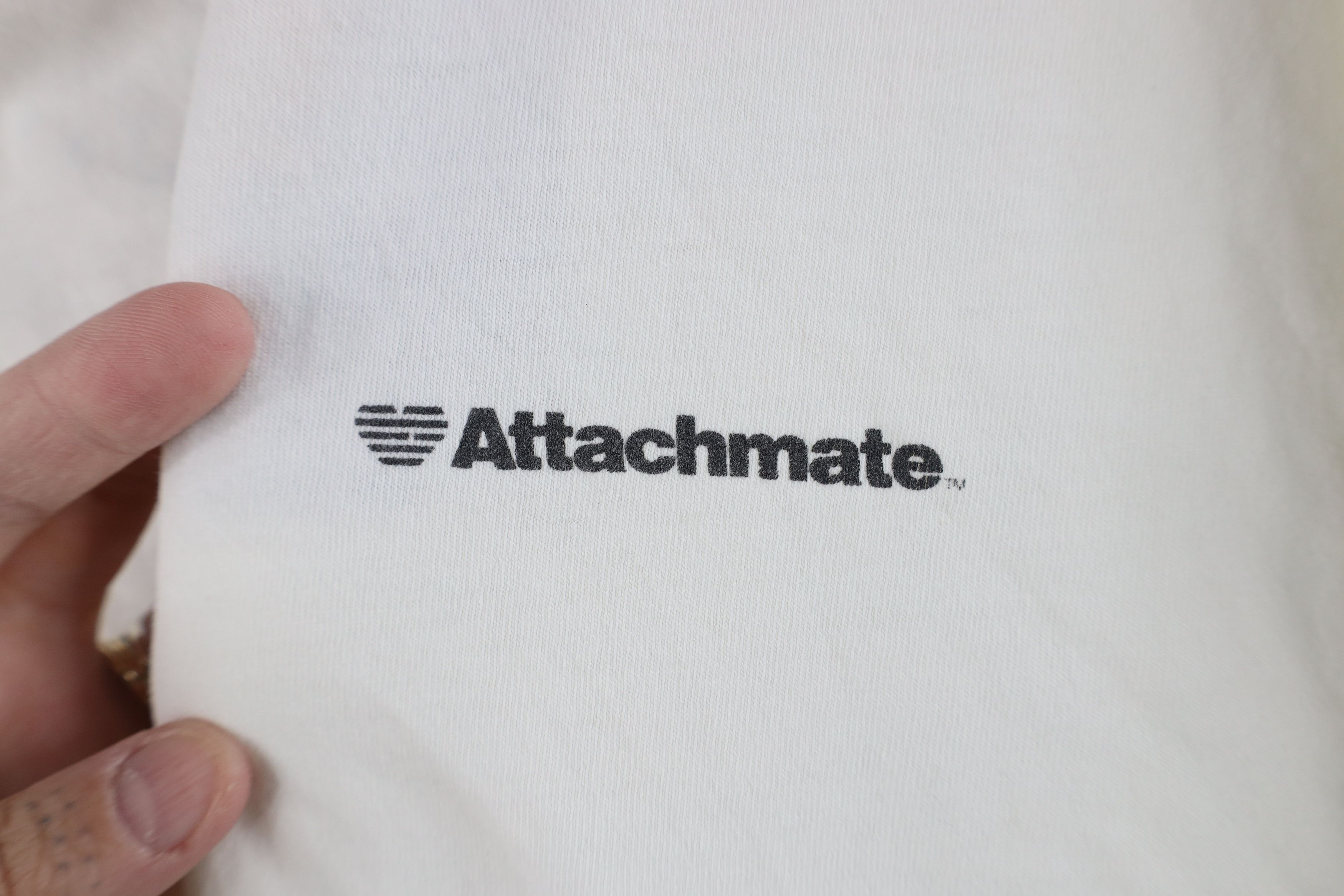 Vintage Vintage 90s Streetwear Attachmate Software T-Shirt White Size US XL / EU 56 / 4 - 4 Thumbnail
