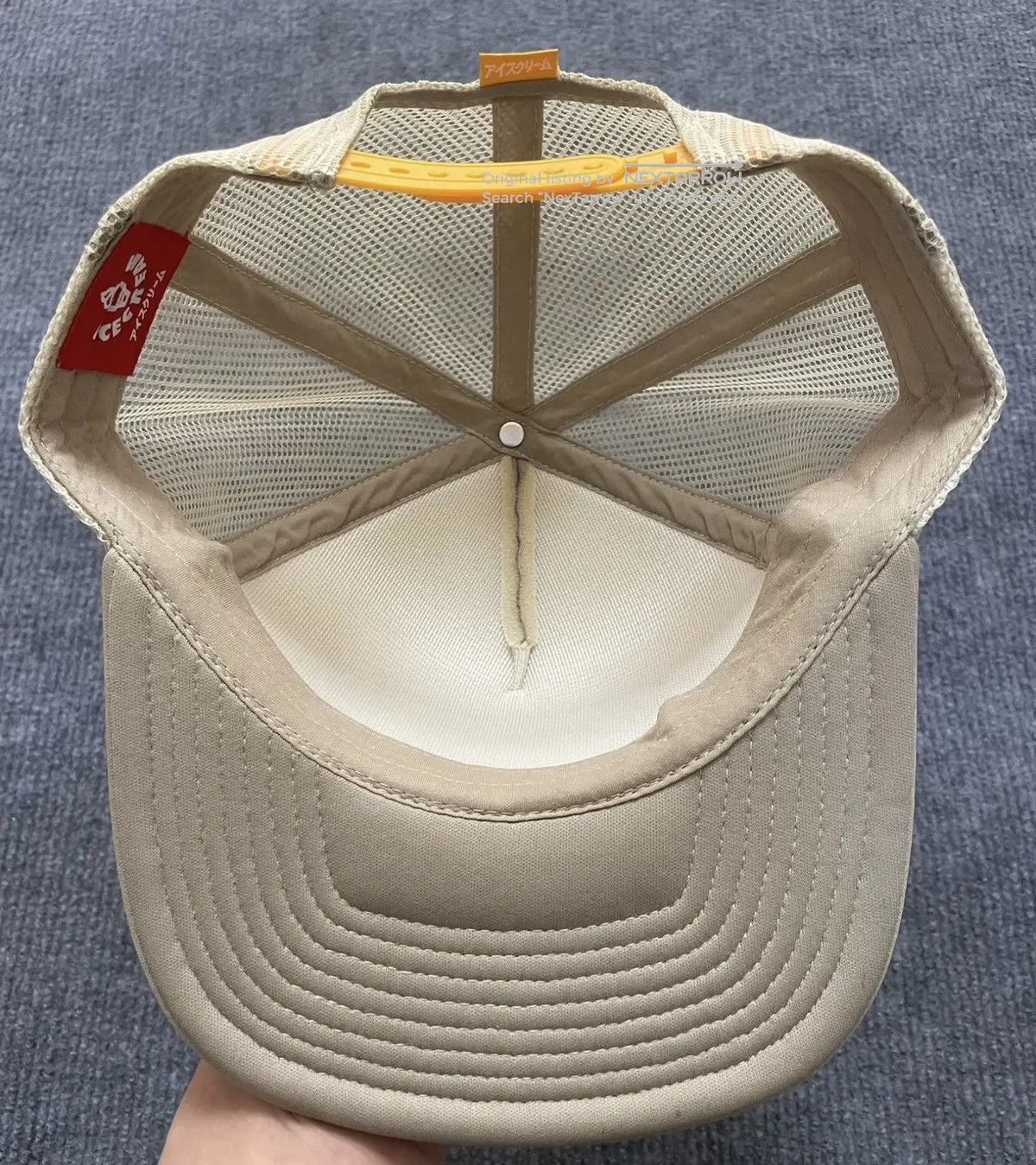 Bbc Icecream Flying Dog Baseball Cap / Sun Hat in Beige, Men's — image 5 of 5
