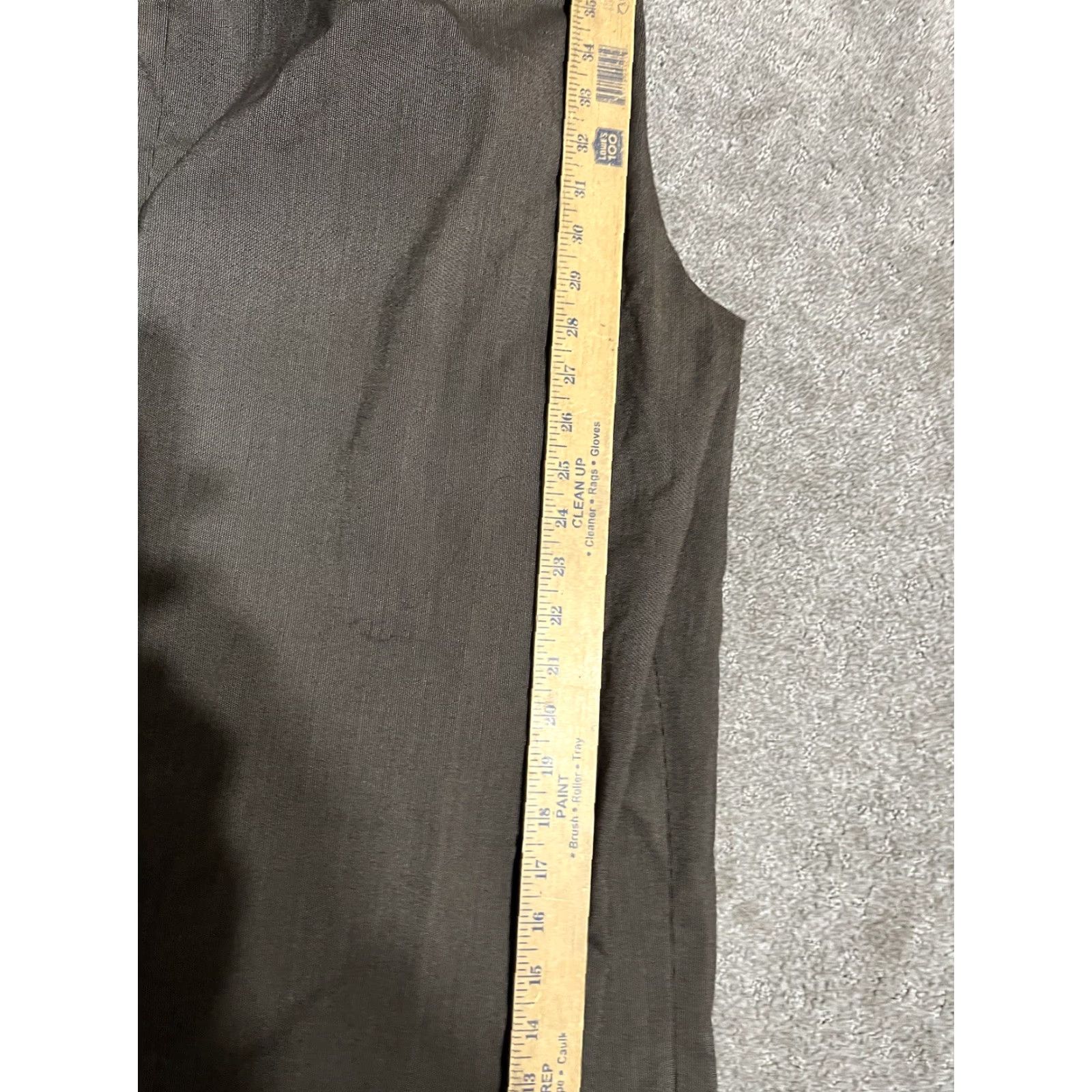 Vintage Chicos Women Dress Pants 3 Regular Brown Straight Leg Classic Pants Size 26" / US 2 / IT 38 - 6 Thumbnail
