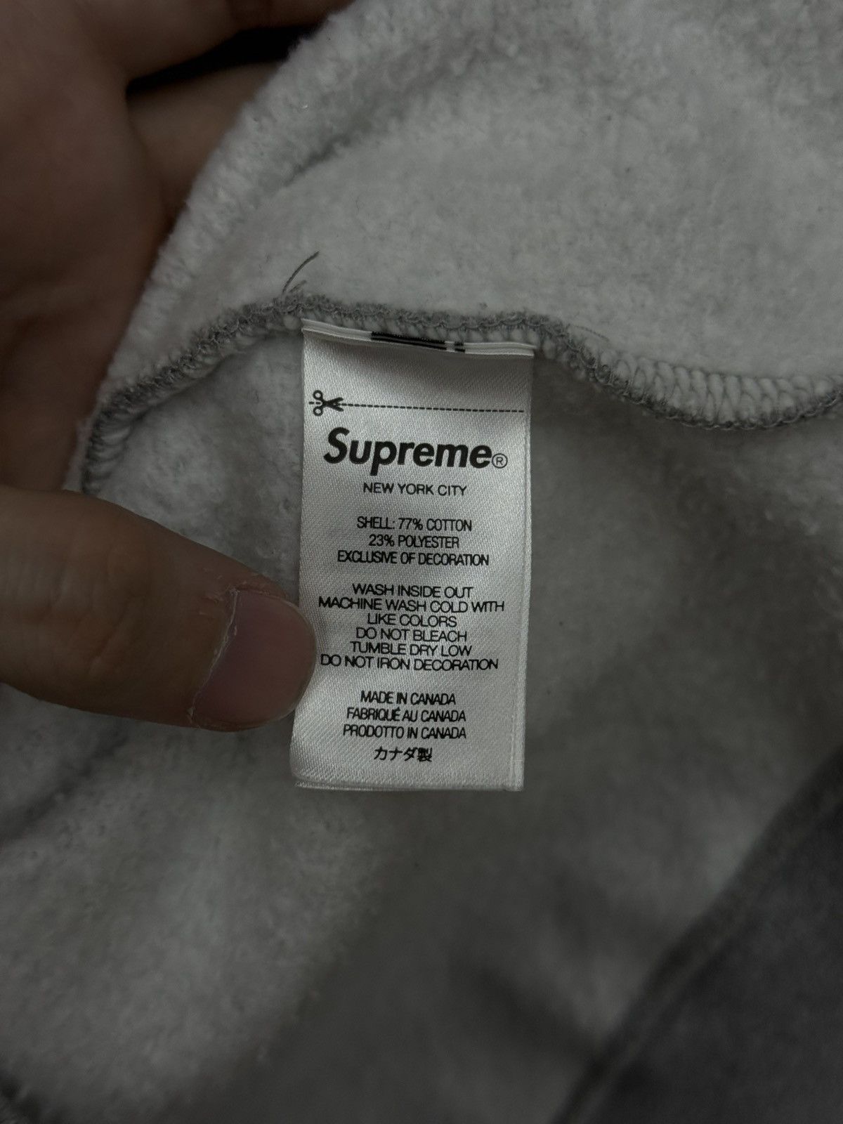Supreme Supreme Arm Logo Hoodie Grey Size XL 🧼 Size US XL / EU 56 / 4 - 10 Thumbnail
