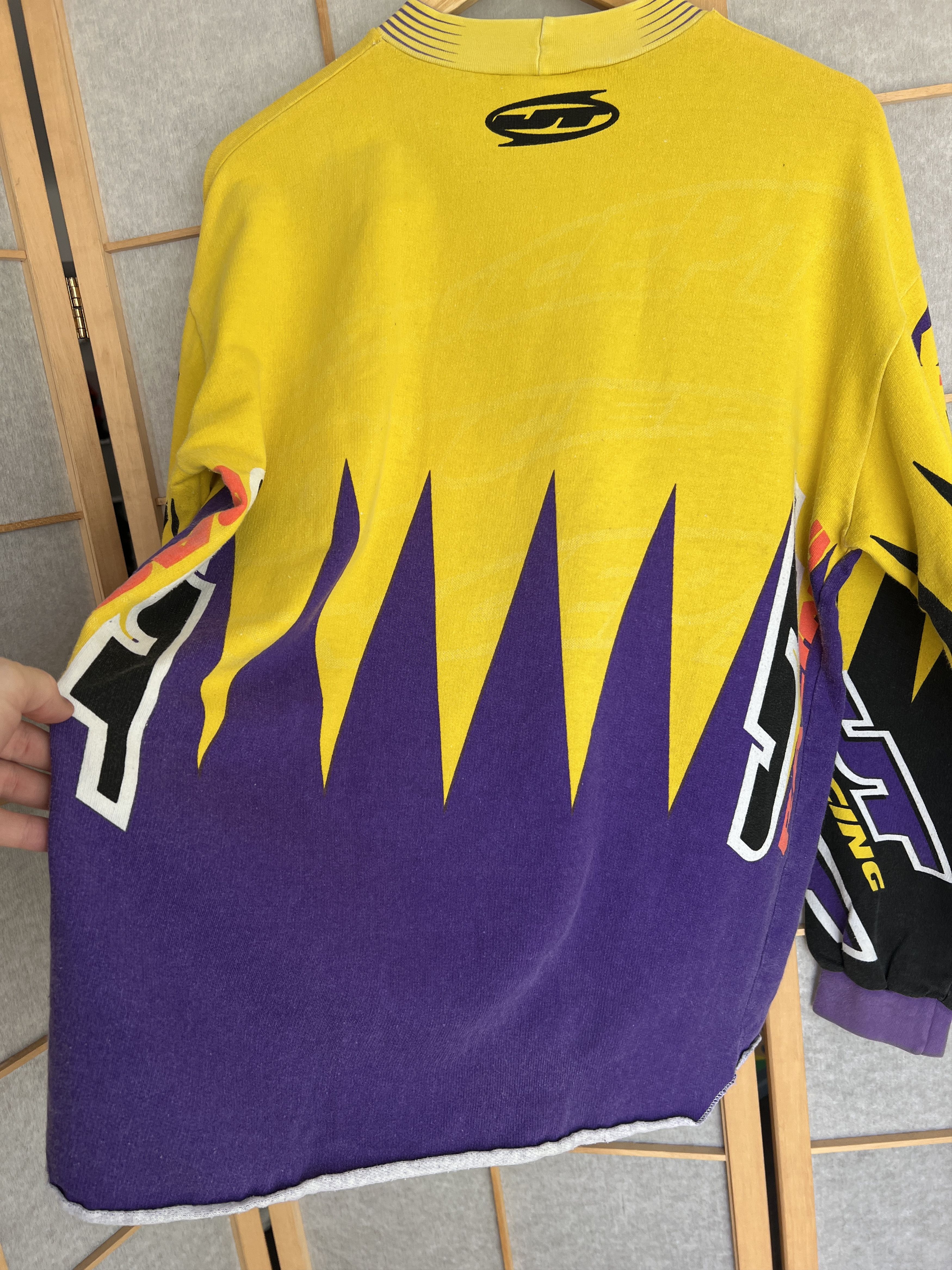 Vintage Rare JT Racing C4 vintage 90s sweatshirt jersey baggy boxy Size US L / EU 52-54 / 3 - 13 Thumbnail