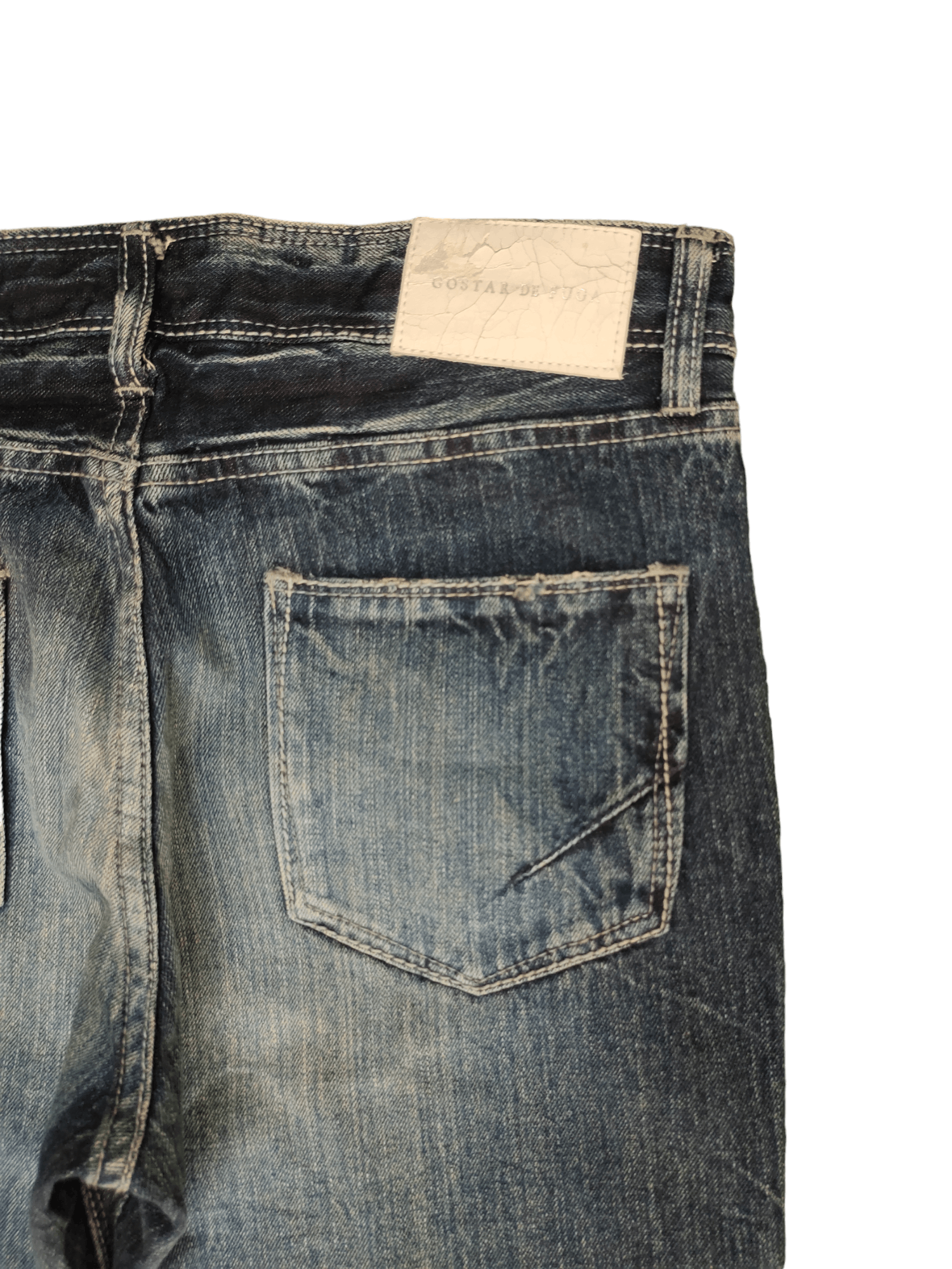 GOSTAR DE FUGA Gostar De Fuga Japan Clawmark Distress Faded Denim Jeans Y2k Size US 31 - 14 Thumbnail