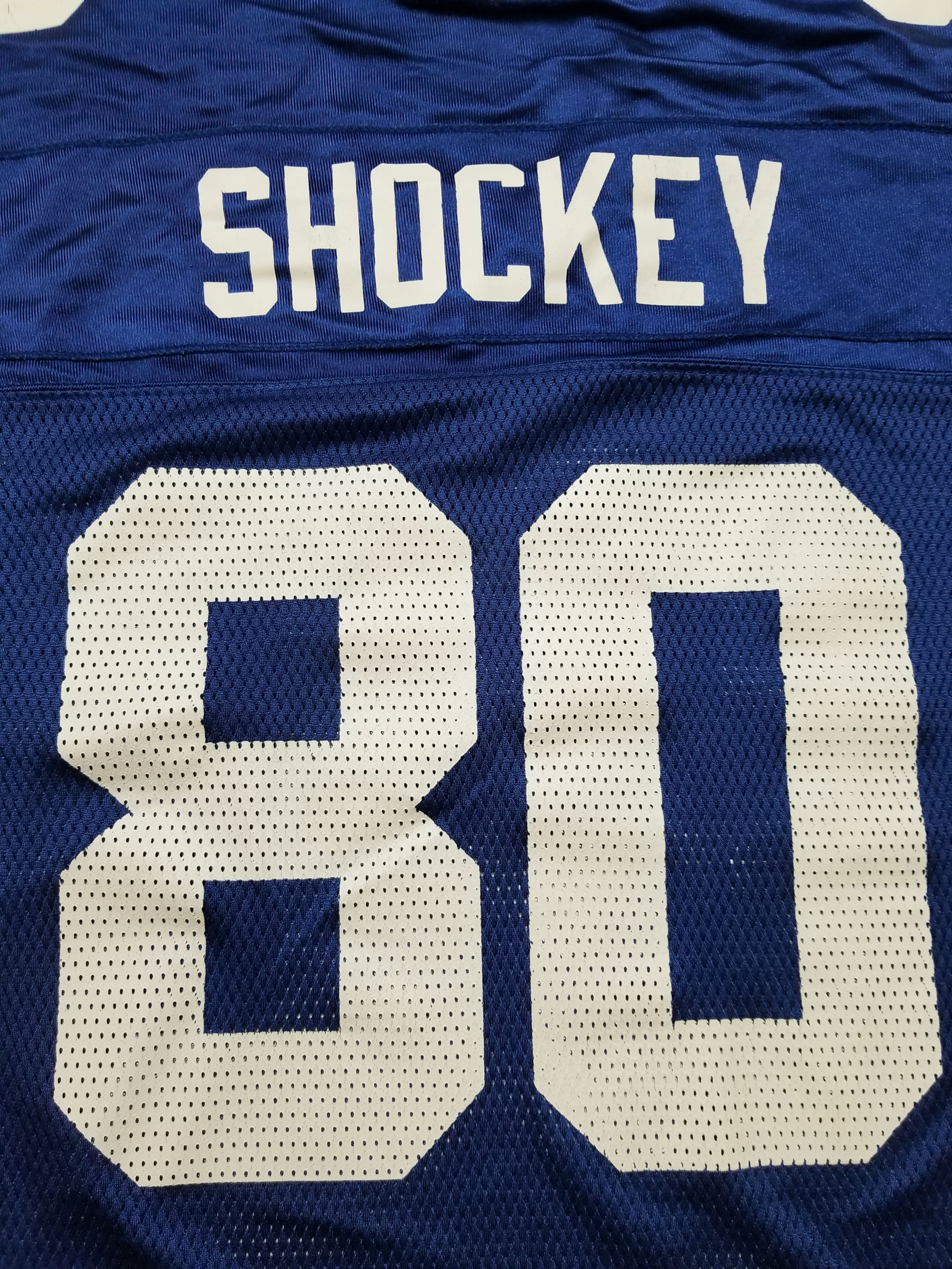 Reebok VTG New York Giants Jeremy Shockey #80 NFL Equipment Jersey Size US XL / EU 56 / 4 - 11 Thumbnail