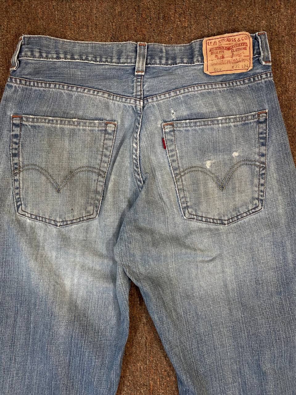 Levi's vintage levis 569 loose straight distressed denim Size US 33 - 3 Thumbnail