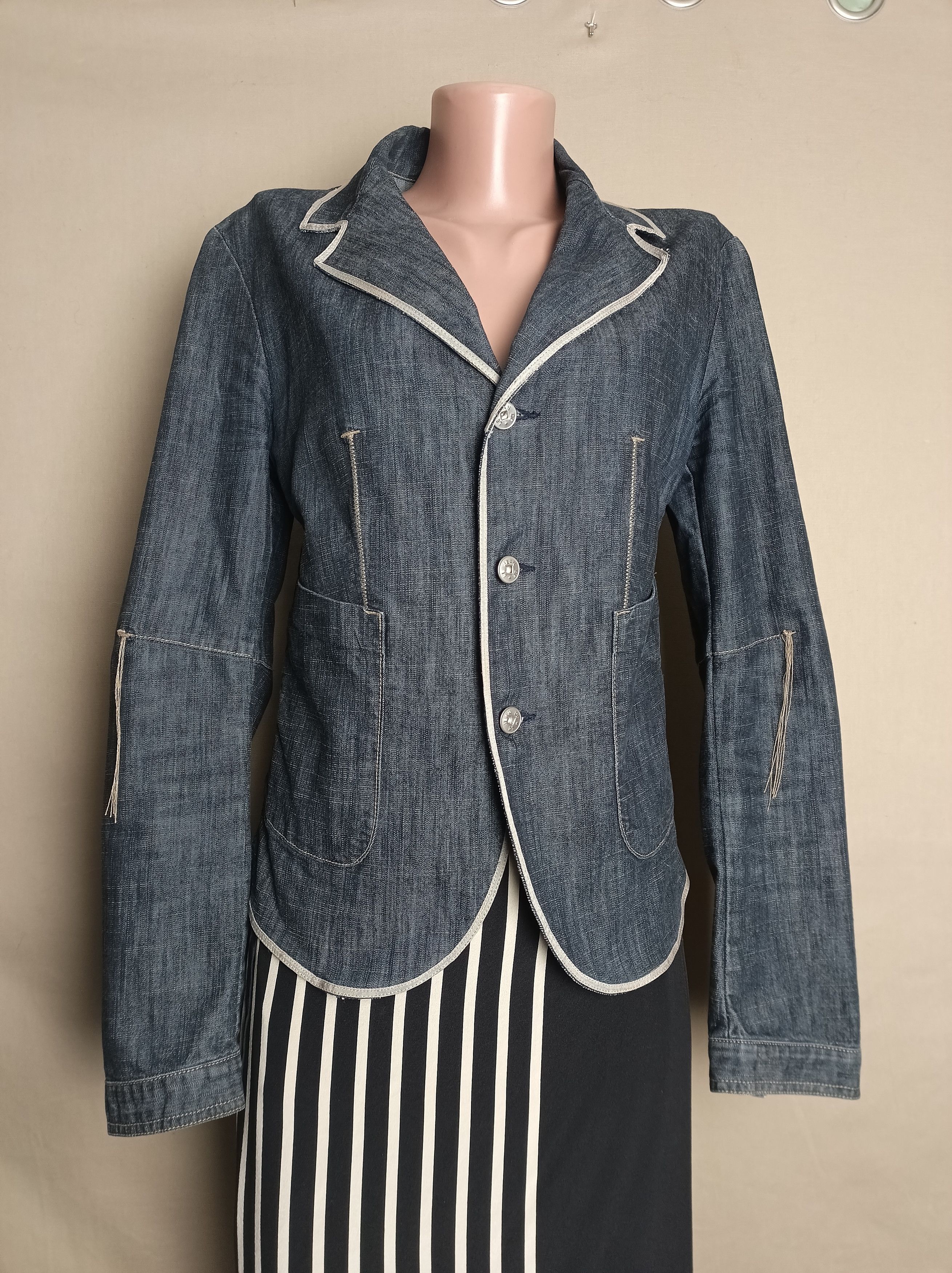 Marithe + Francois Girbaud Marithe Francois Girbaud Light Denim Jacket EU38 US28 Size S / US 4 / IT 40 - 2 Thumbnail
