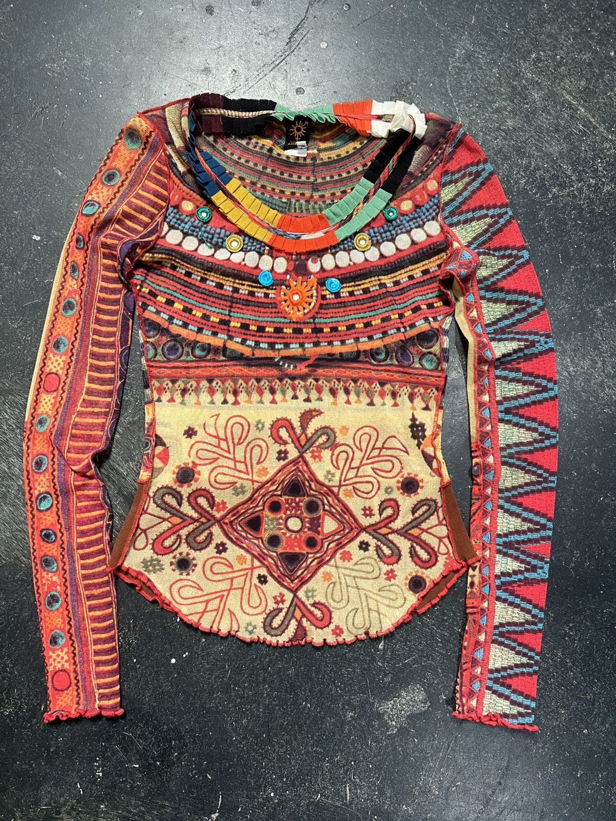 Jean Paul Gaultier Jean Paul Gaultier SS94 ‘Les Tatouges’ mesh top Size M / US 6-8 / IT 42-44 - 1 Thumbnail