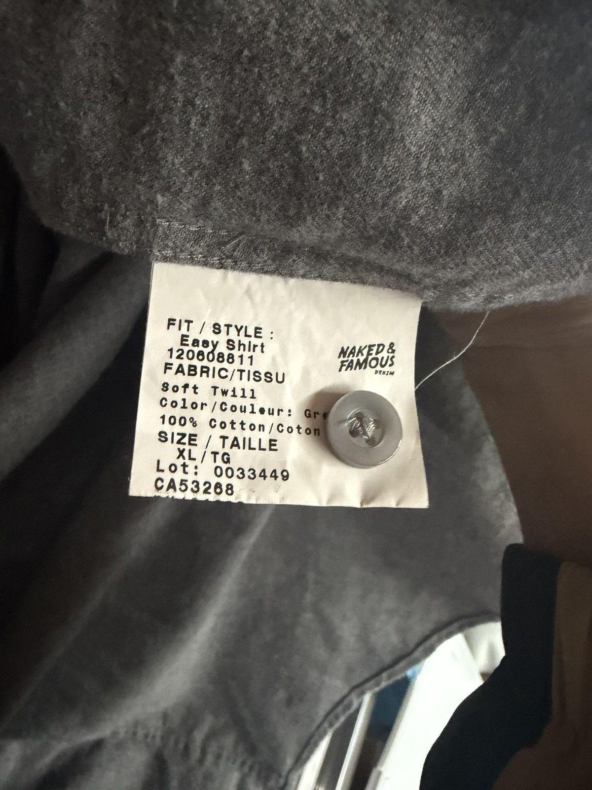 Naked & Famous Naked & Famous Easy Shirt XL Soft Flannel Disco’d Color Grey Size US XL / EU 56 / 4 - 4 Thumbnail
