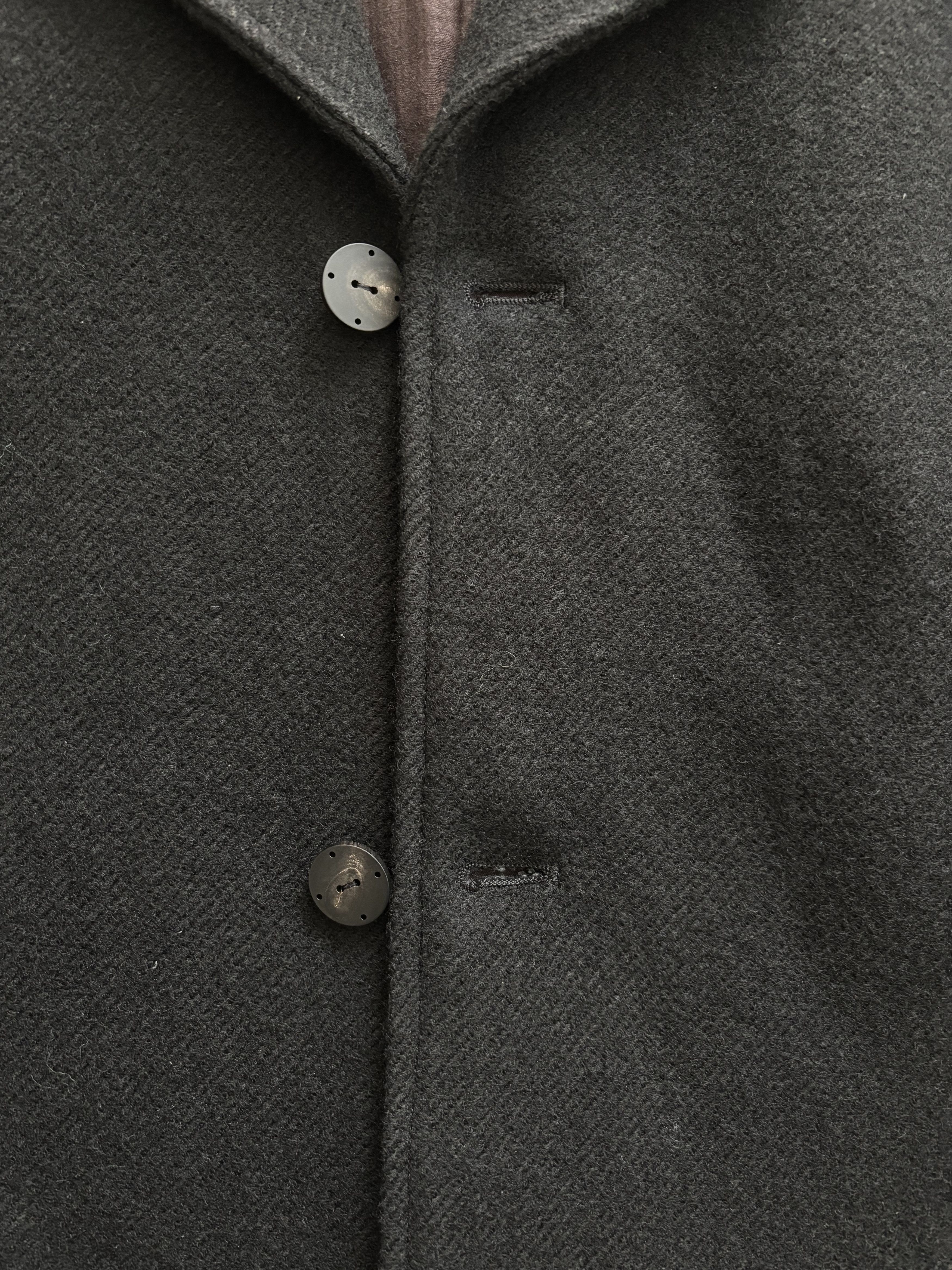 Devoa DEVOA Loose Fit Jacket Linen / Virgin Wool （BLACK） Size US L / EU 52-54 / 3 - 4 Thumbnail