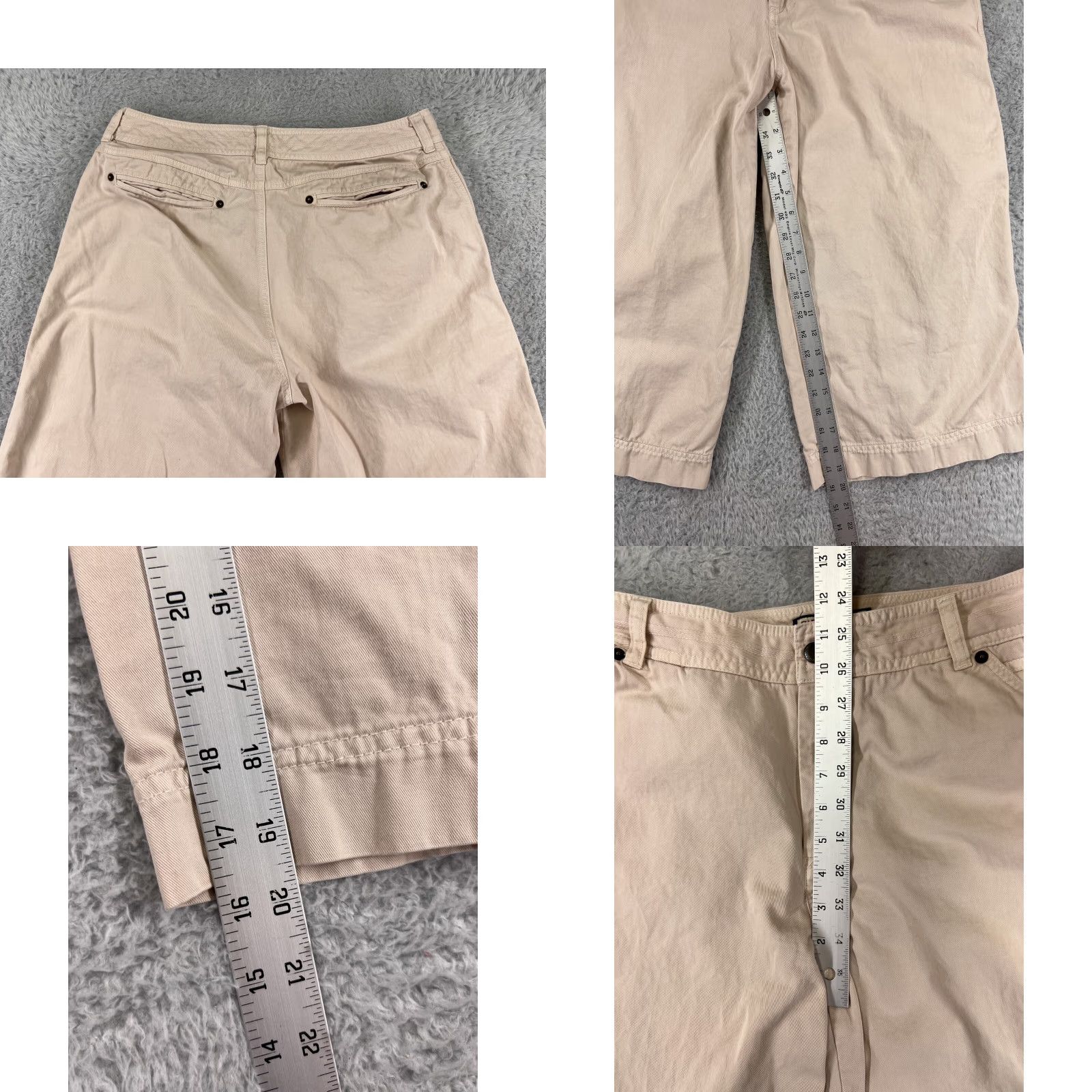 Vintage Caribbean Joe Capri Pants Womens 14 Light Pink Twill Golf Casual Resort Size 36" / US 14 / IT 50 - 8 Thumbnail