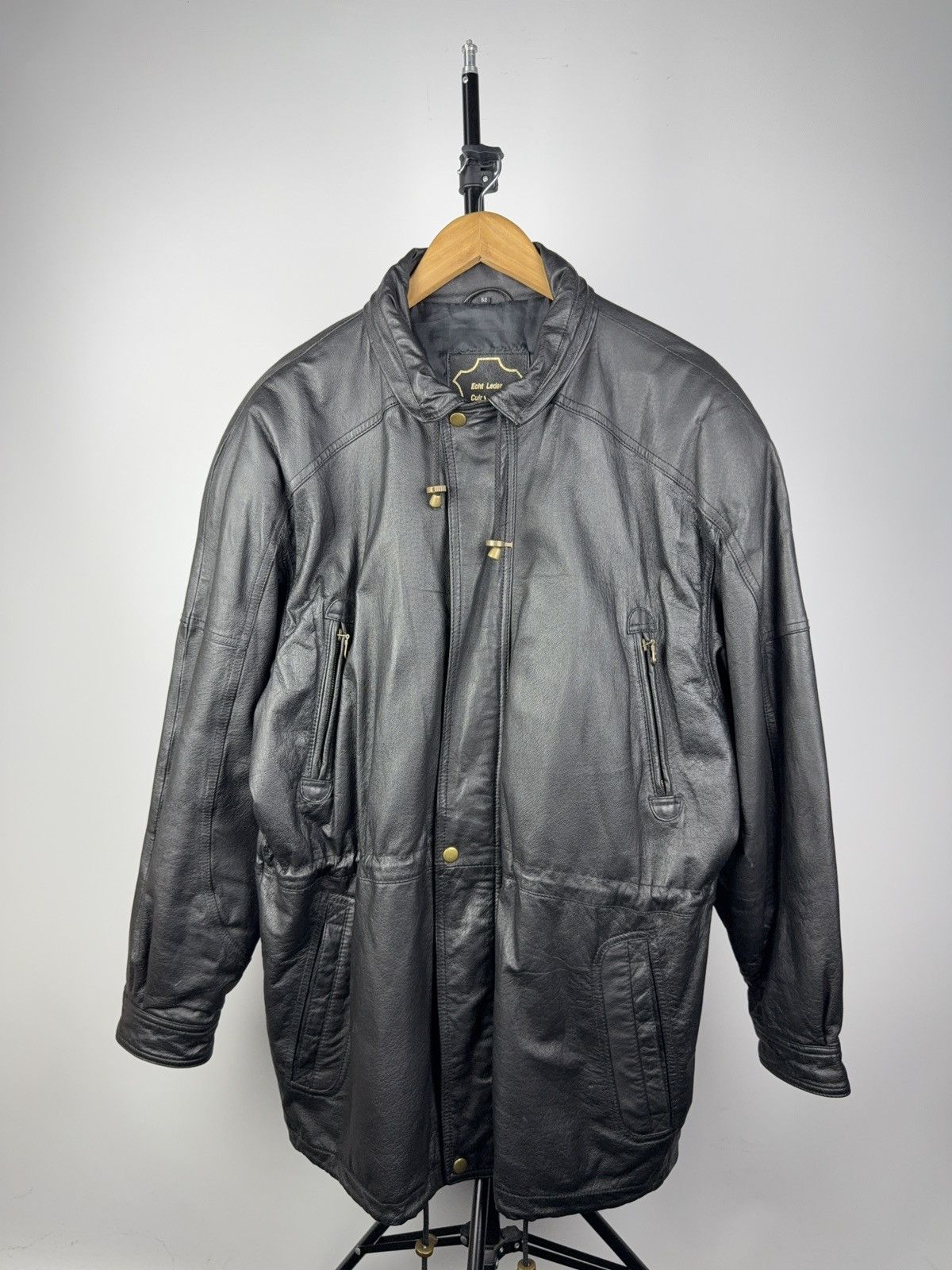 Vintage Vintage 90s Avant Garde Leather Biker MOTO Y2K Jacket Size US M / EU 48-50 / 2 - 1 Thumbnail
