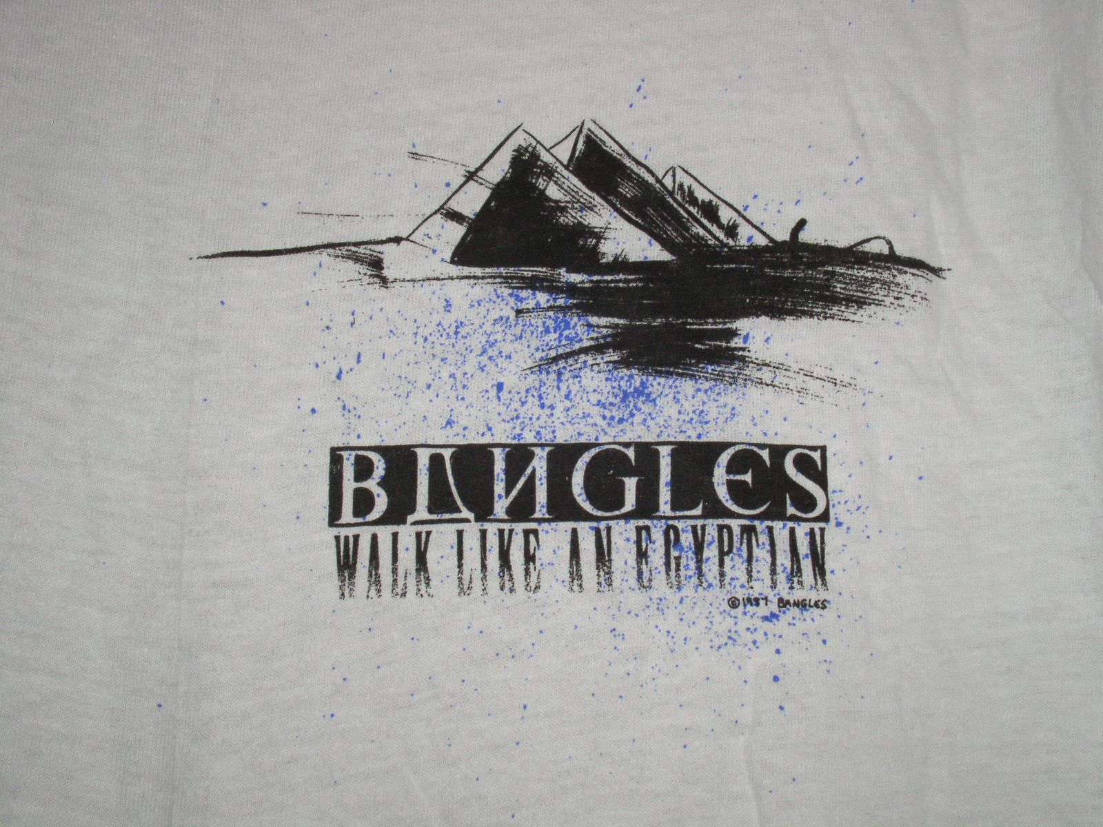 Vintage Bangles Concert Shirt 1987 Walk Like Egyptian Single Stitch Size US XL / EU 56 / 4 - 2 Thumbnail