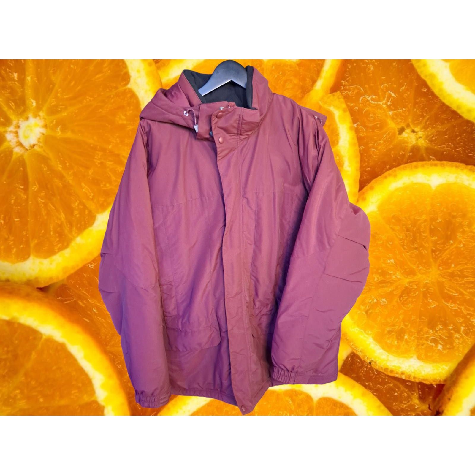 L.L. Bean L.L. Bean Maroon Winter Coat With Lots of Pockets and Remova Size US XL / EU 56 / 4 - 1 Thumbnail
