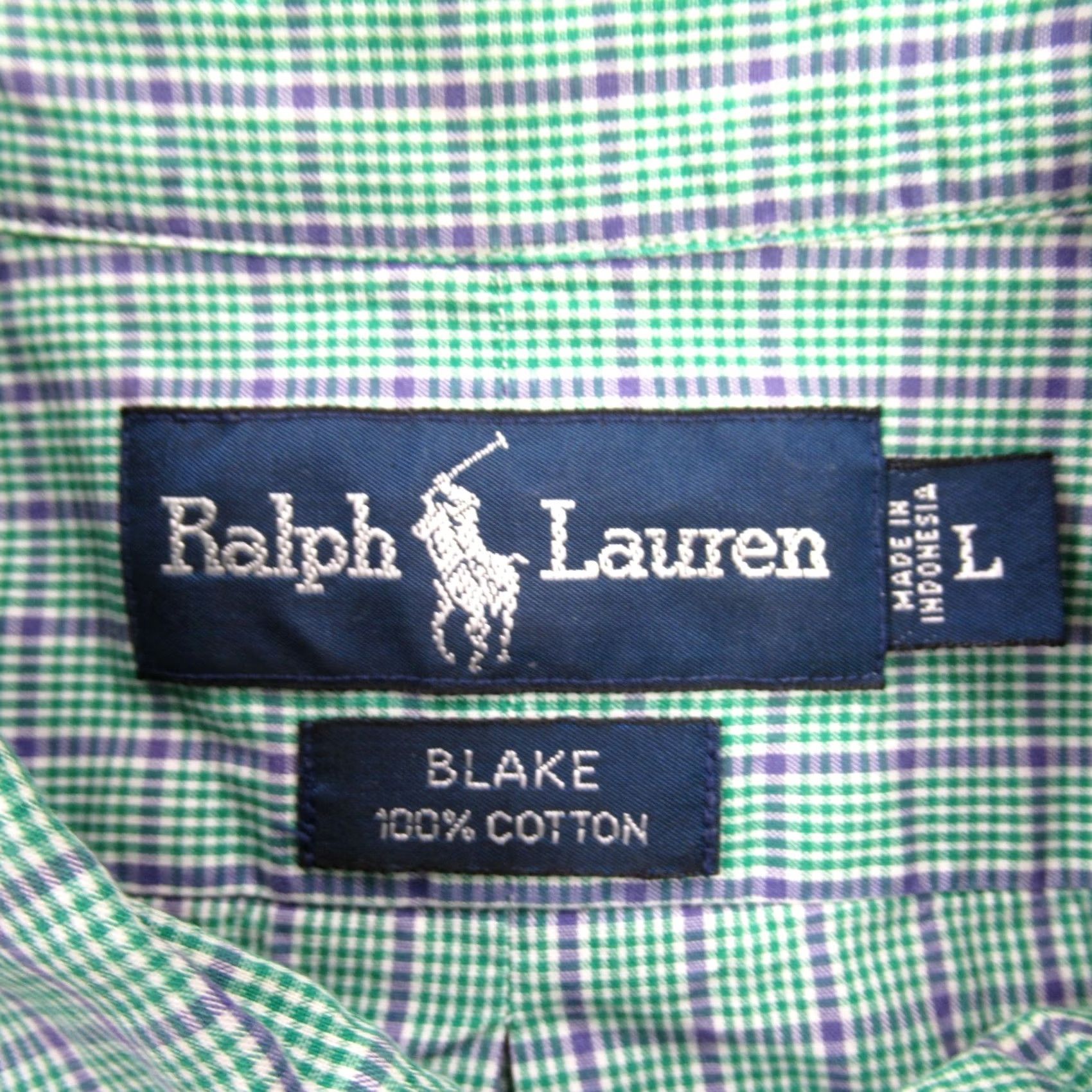 Polo Ralph Lauren Ralph Lauren Shirt Mens Large Short Sleeve Button Front Blake Green Casual Size US L / EU 52-54 / 3 - 4 Thumbnail