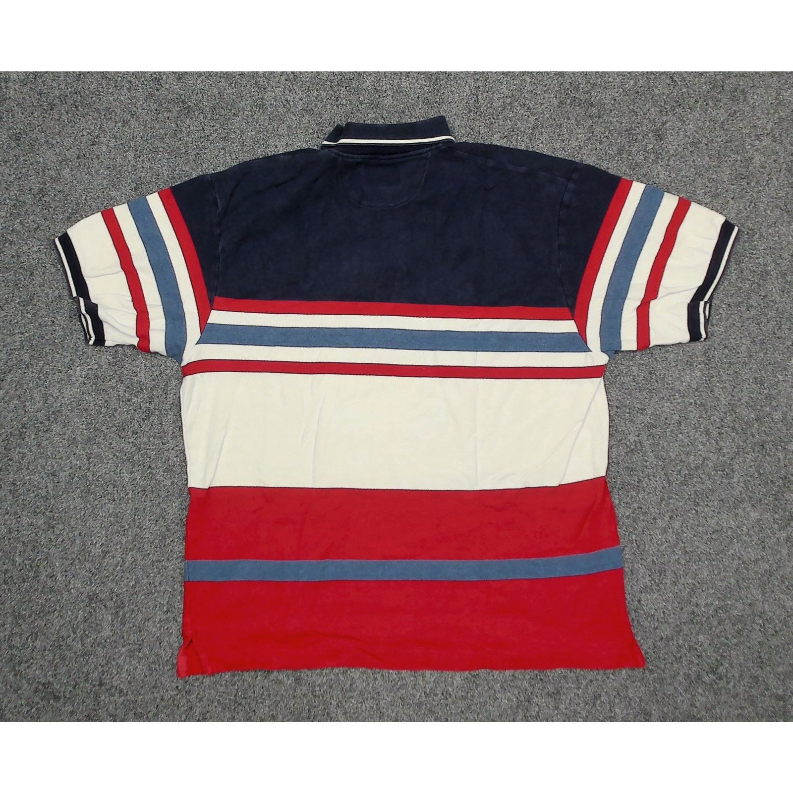 Chaps Ralph Lauren Chaps Ralph Lauren VTG 90s Colorblock Striped Boxy Polo Size US L / EU 52-54 / 3 - 4 Thumbnail