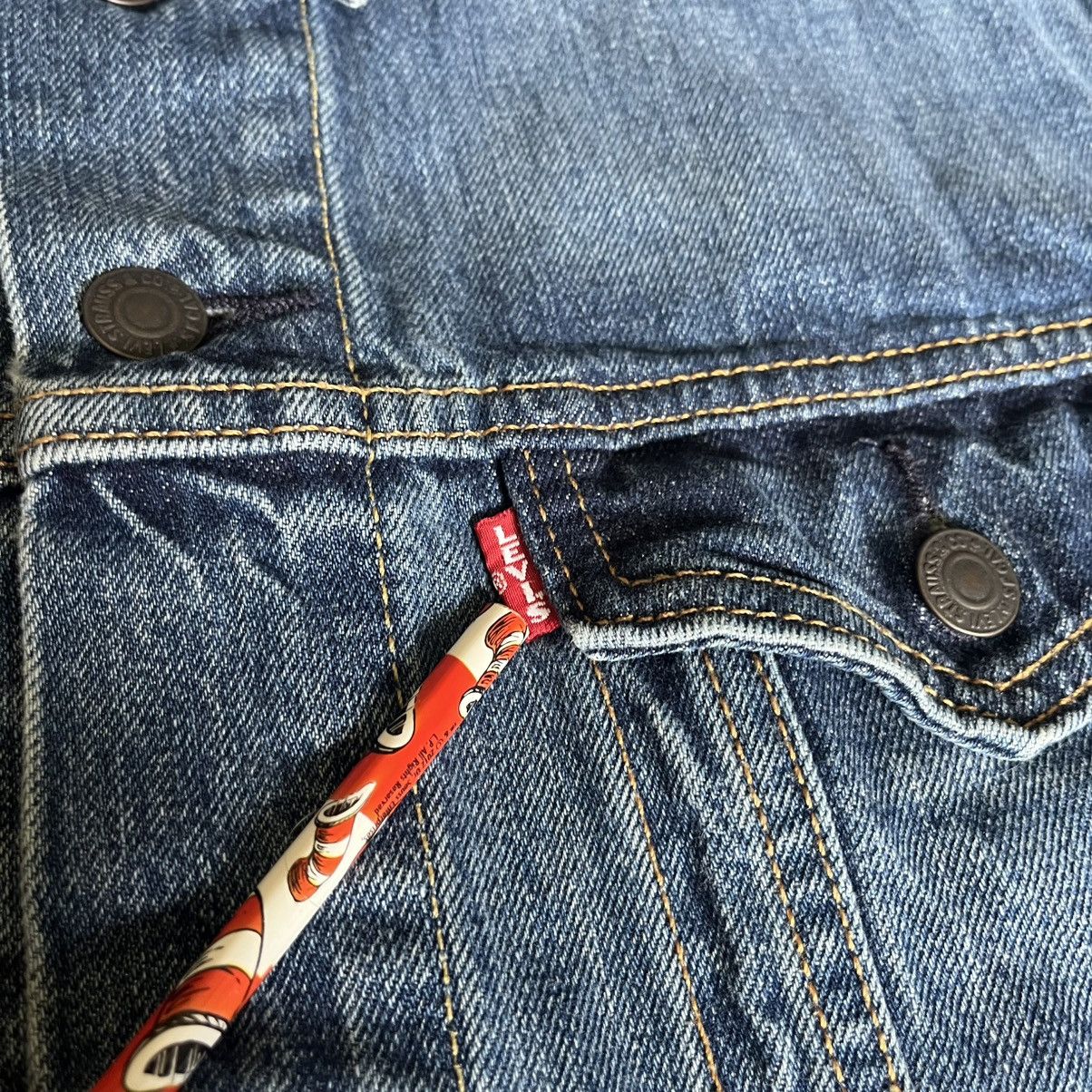 Levi’s Premium Big E Trucker Denim Jean Jacket Blue Vintage